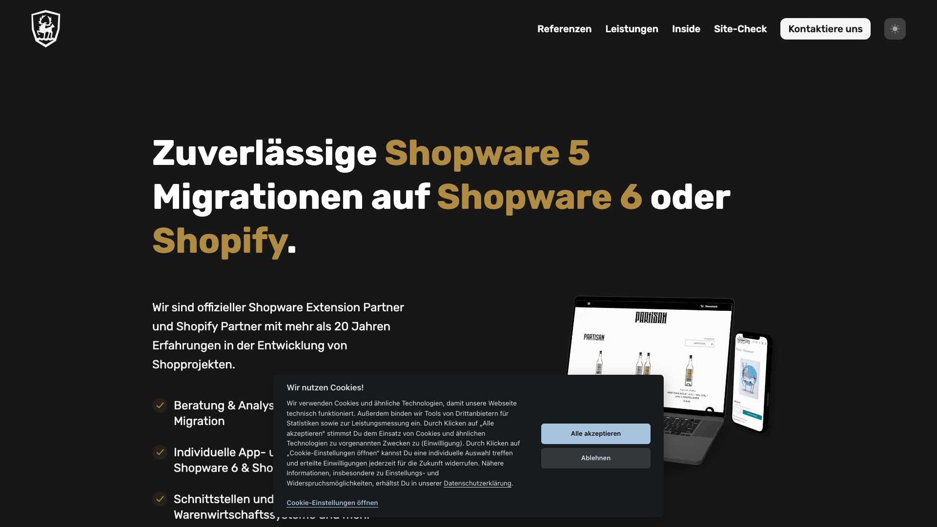 Shopware Migrationen zu Shopify screenshot