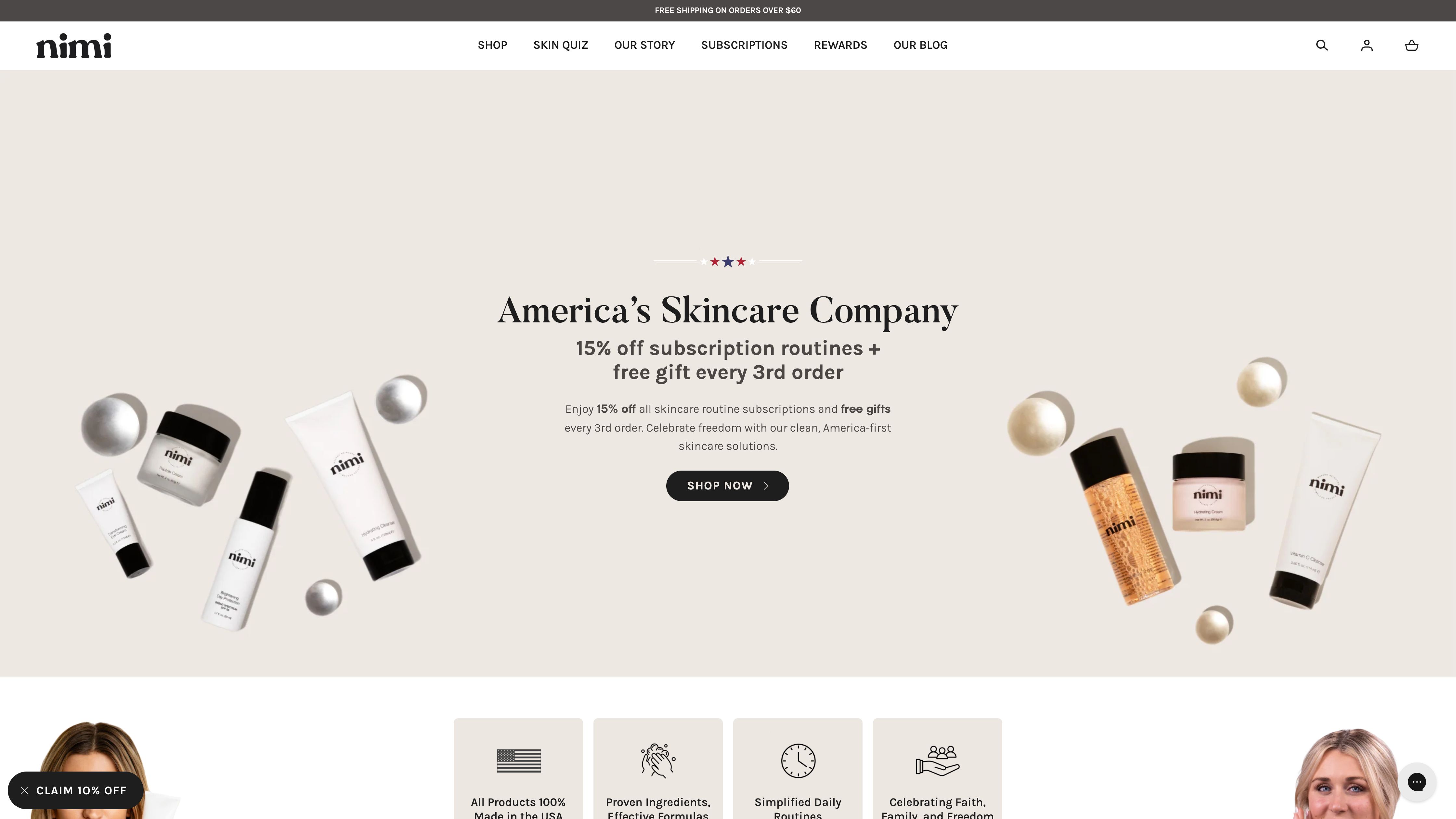 Nimi Skincare screenshot