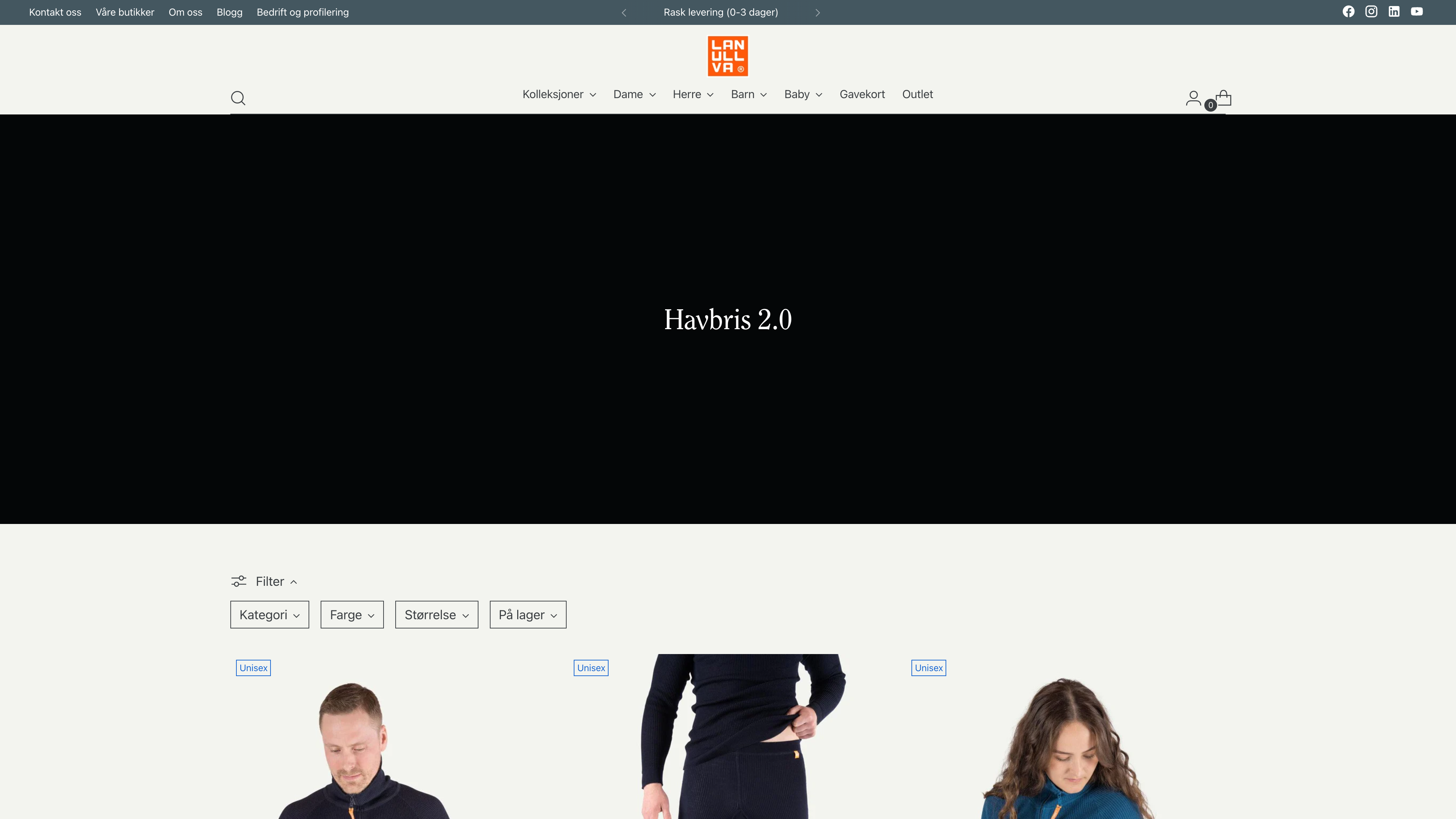 Lanullva.no screenshot 2