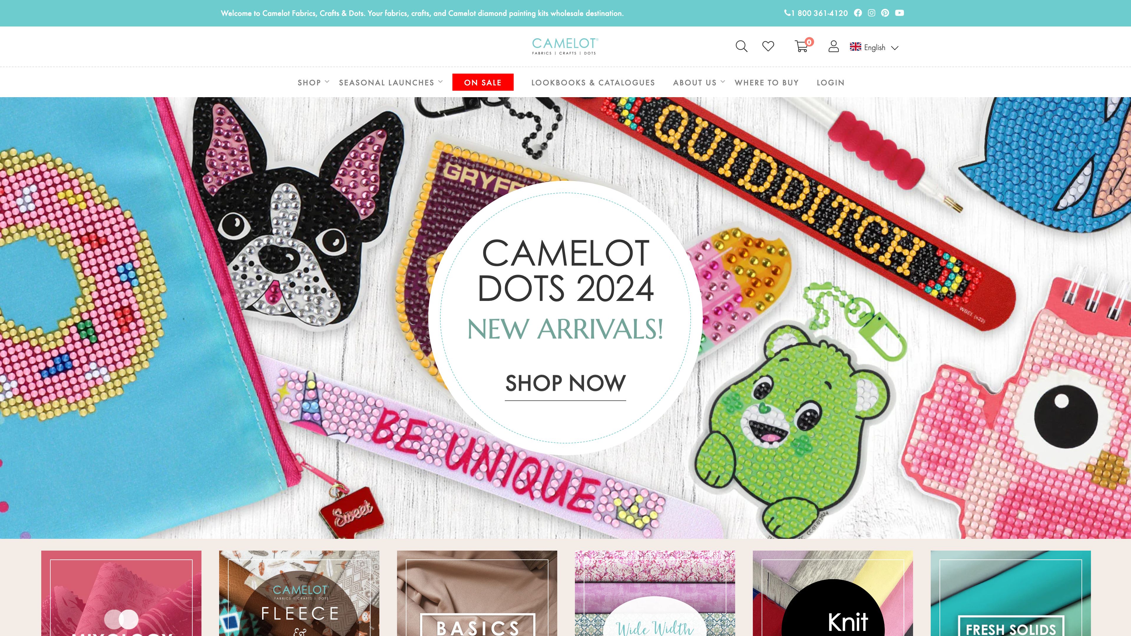 Camelot Fabrics - Theme & Website Development screenshot 6