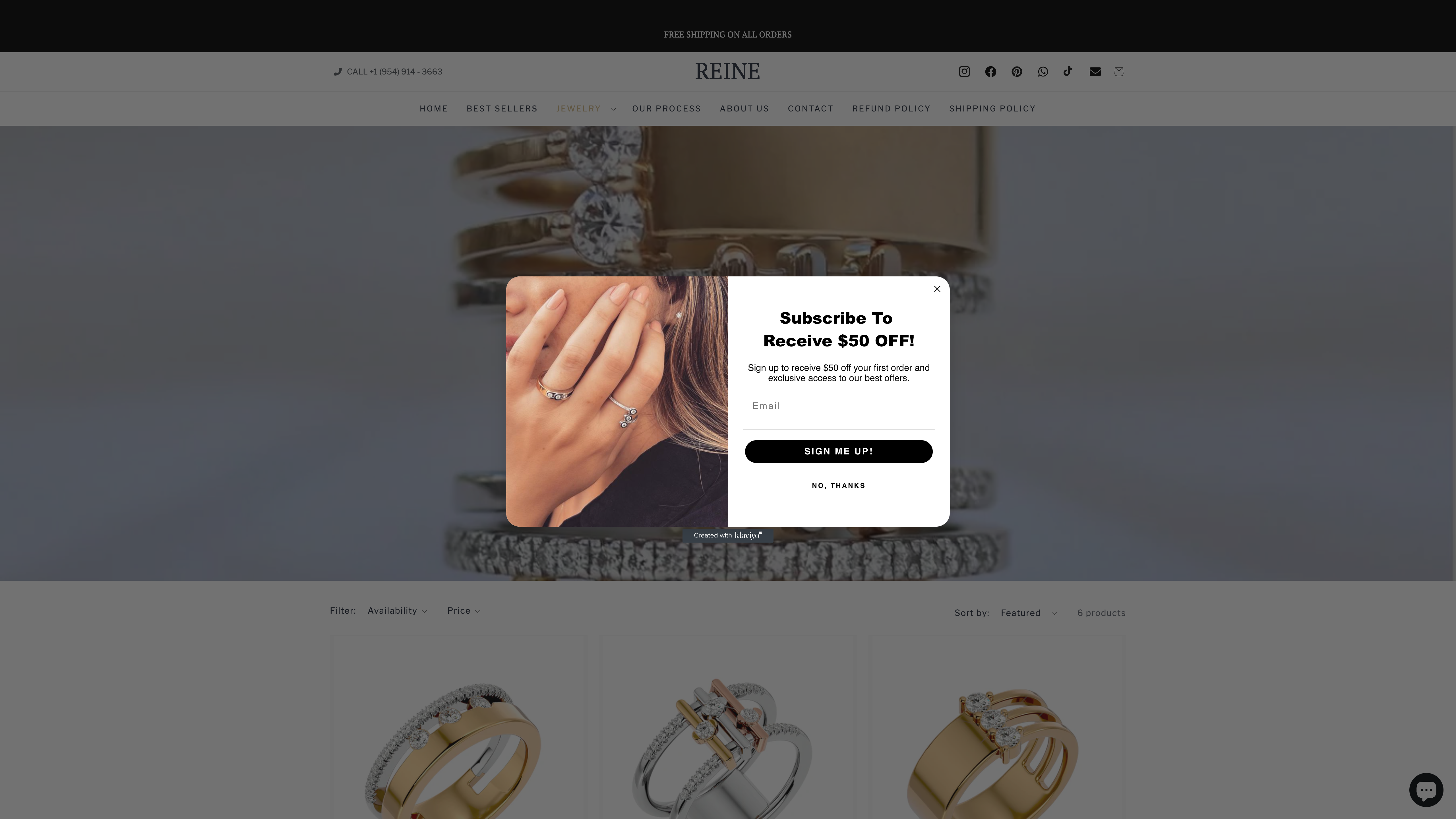 Shopify Store for Jewelry Business  screenshot