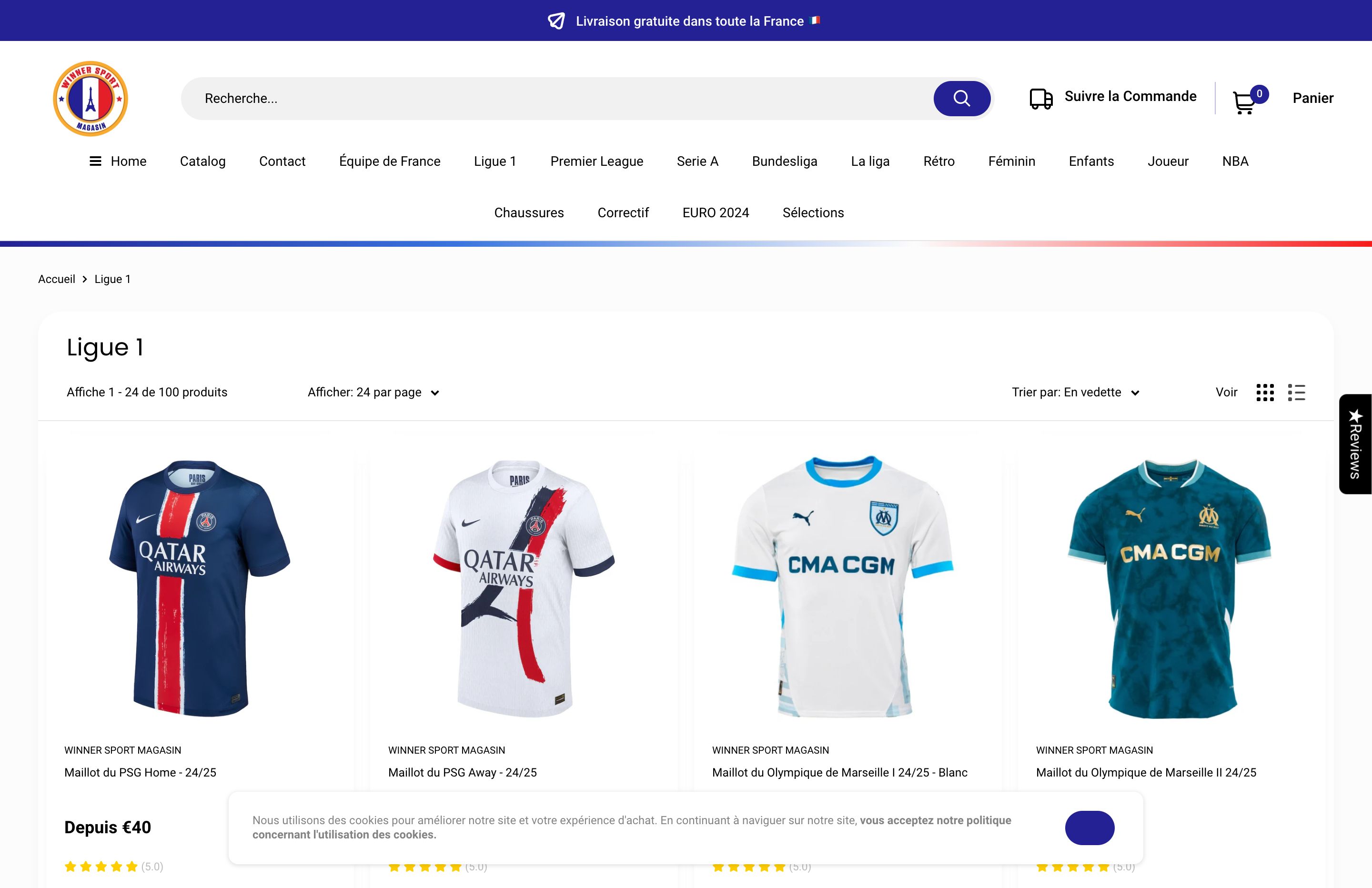 Winner Sport Magasin screenshot