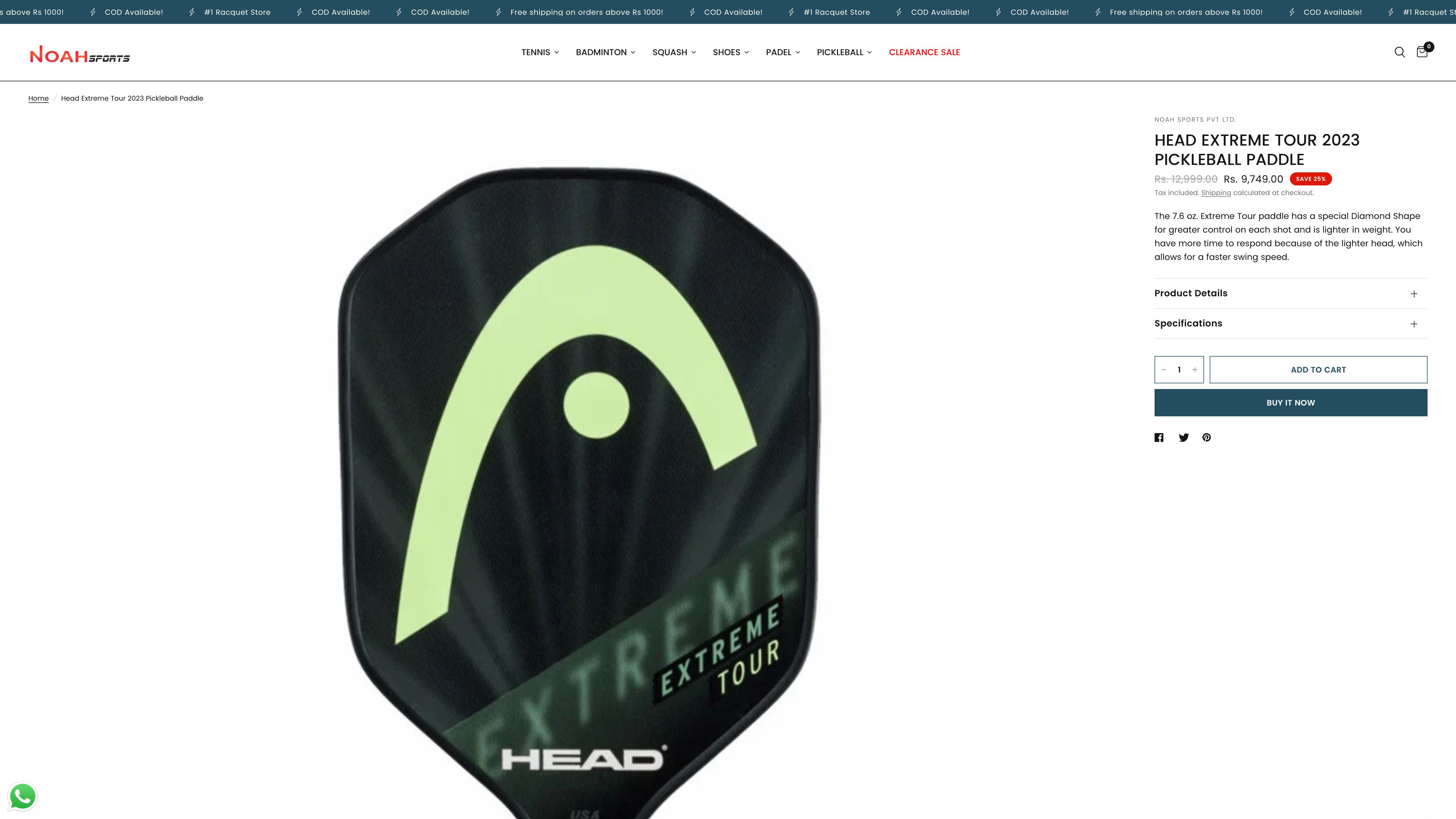 NOAHSPORTS.IN screenshot 5