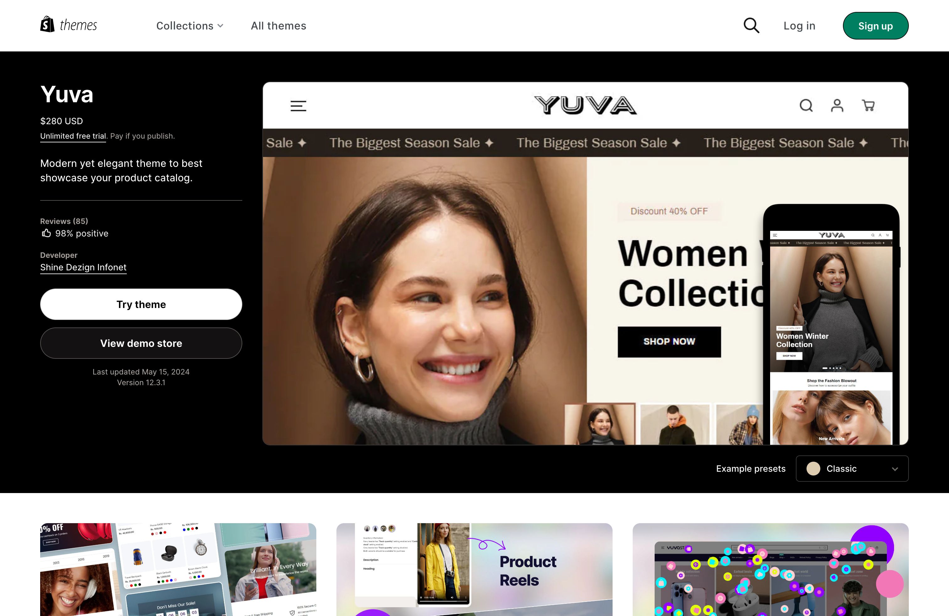 Shopify Theme Creation screenshot