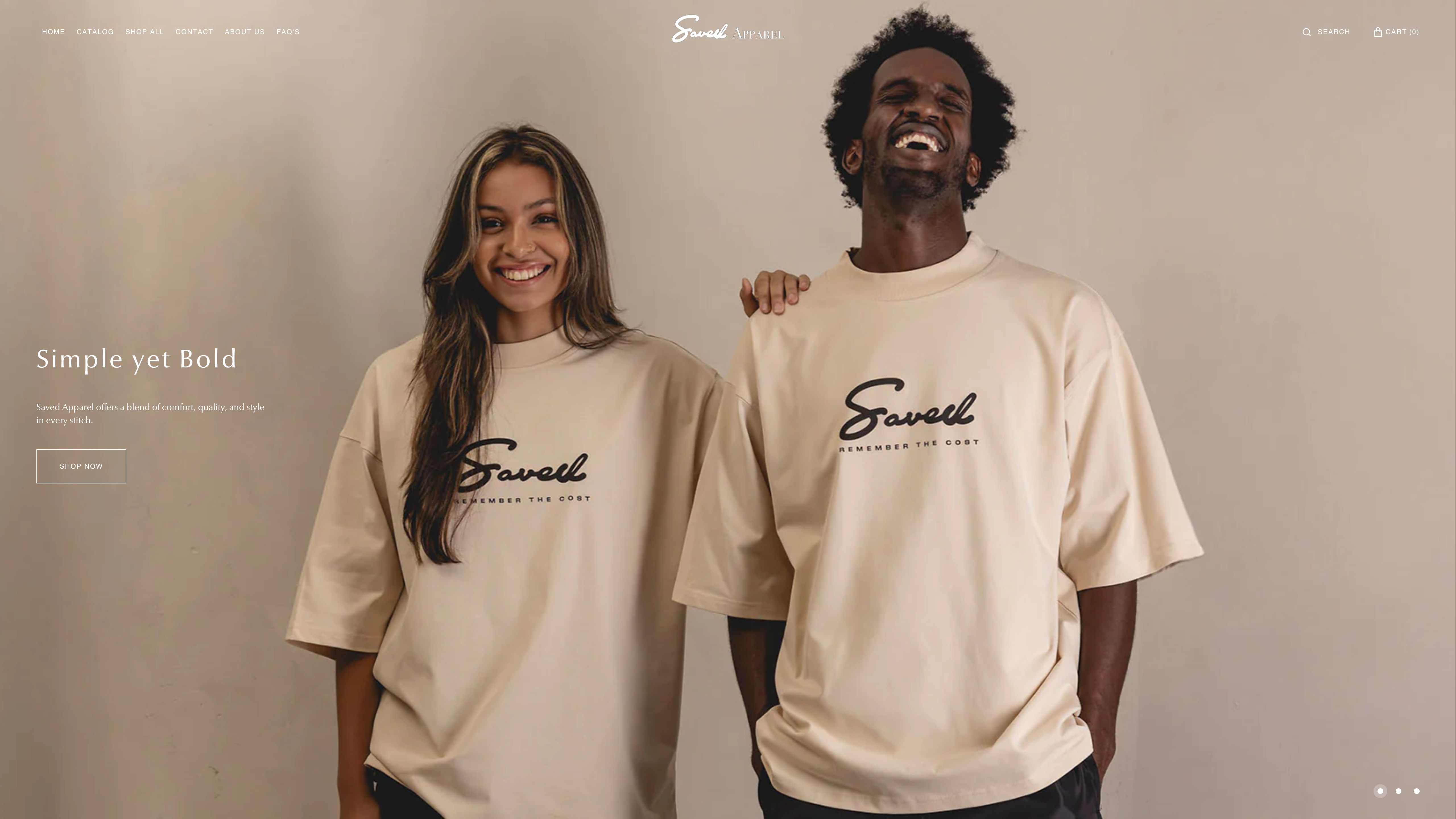 Saved Apparel Website Development screenshot 6