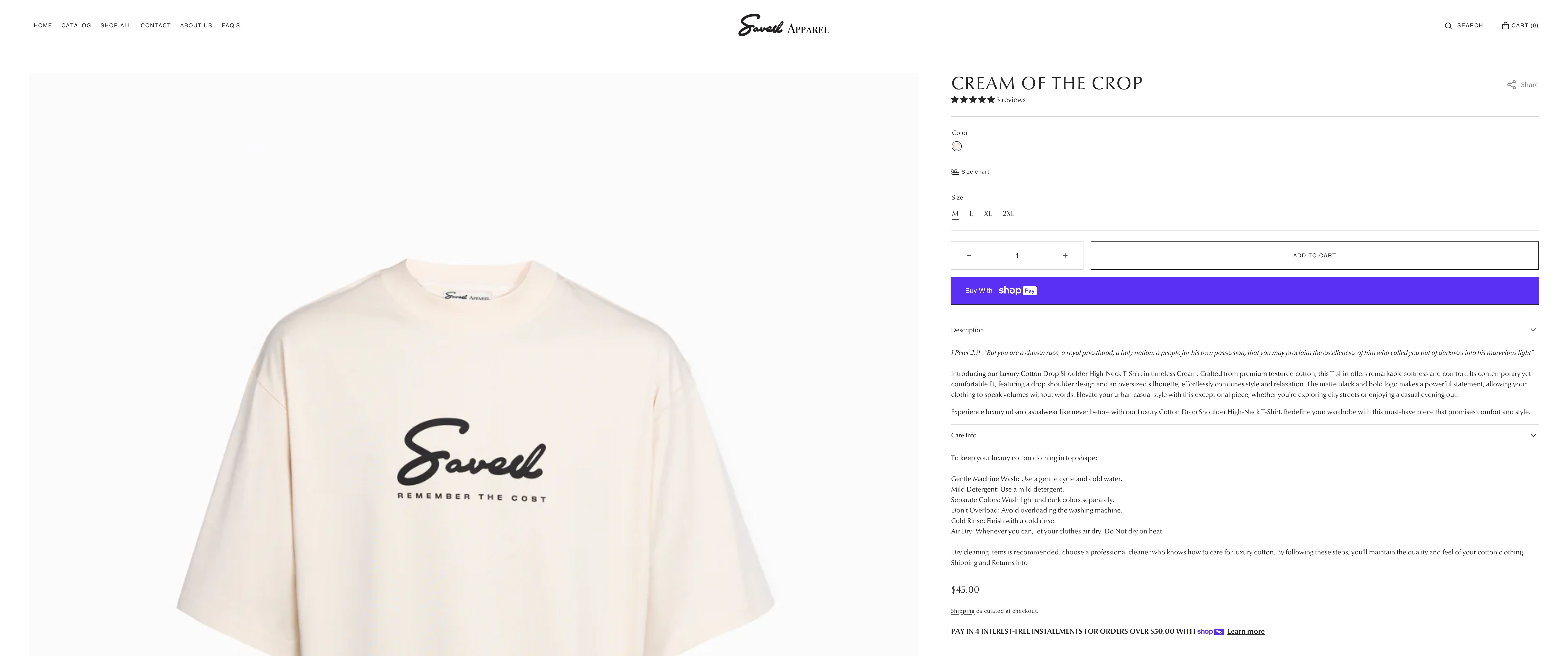 Saved Apparel Website Development screenshot 3