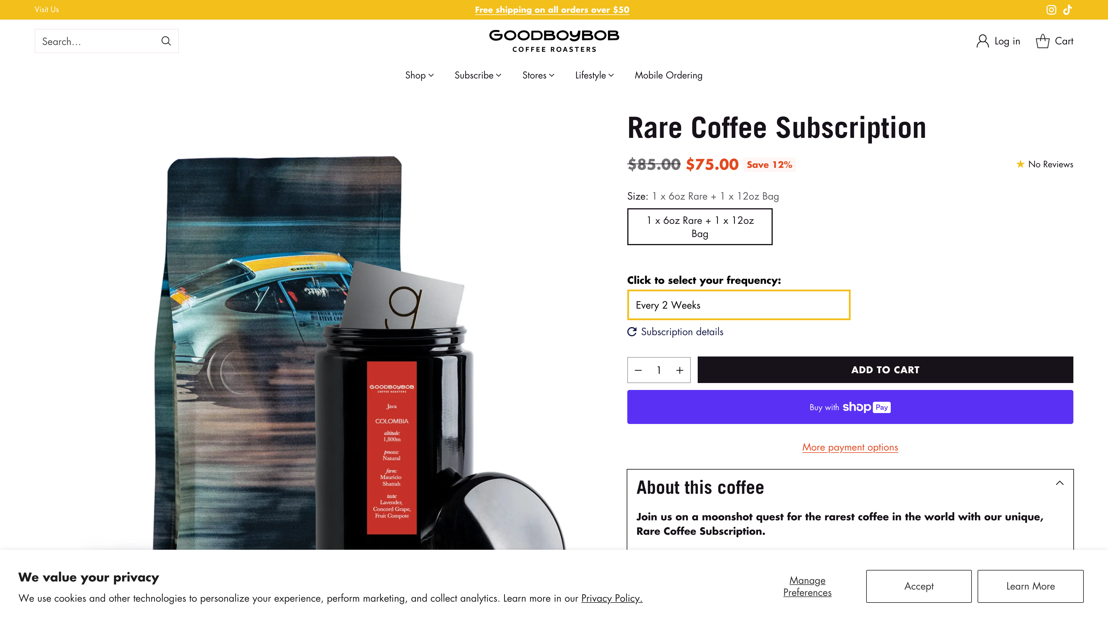 Goodboybob | Coffee Subscriptions screenshot 4