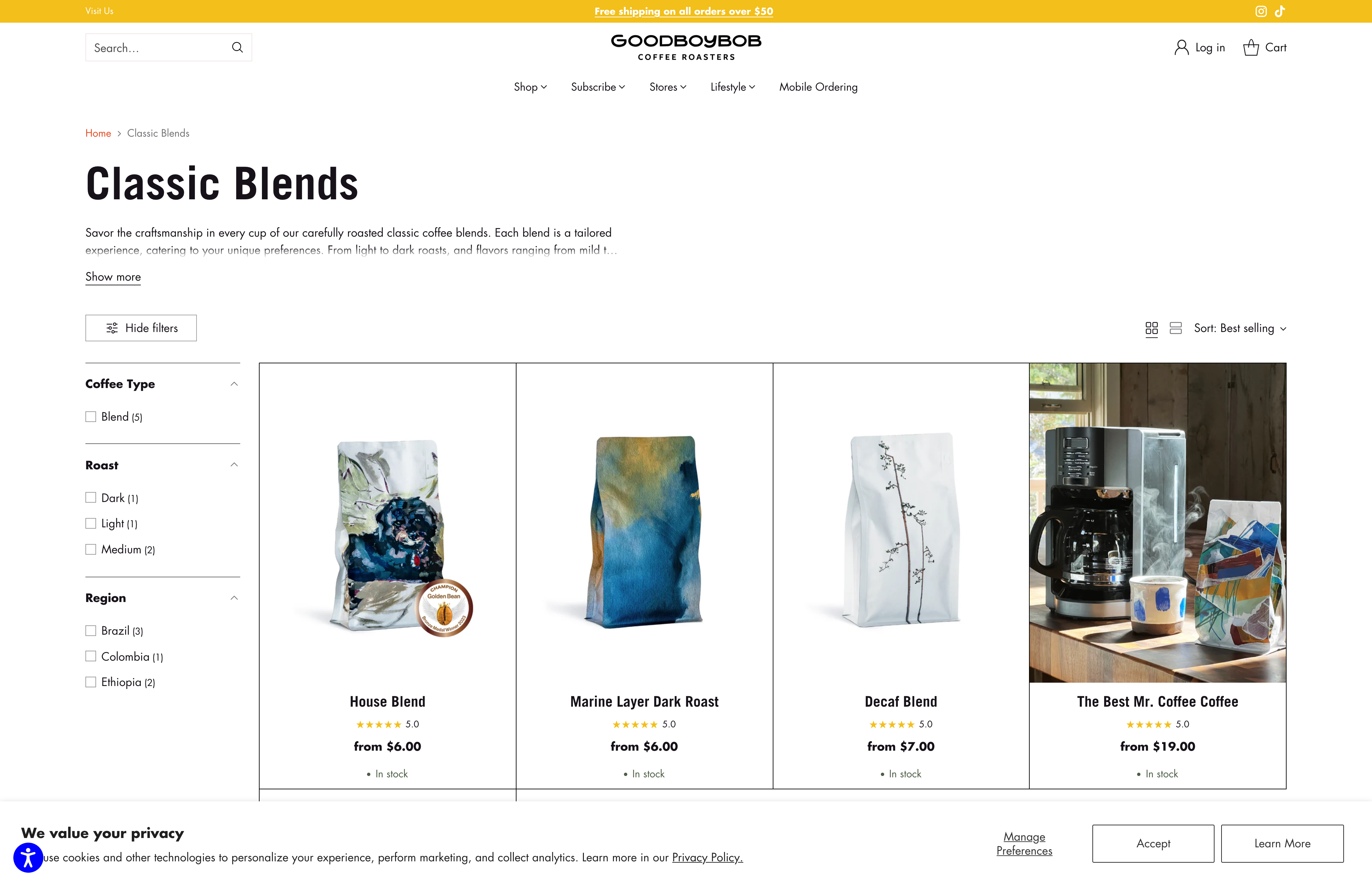 Goodboybob | Coffee Subscriptions screenshot 2