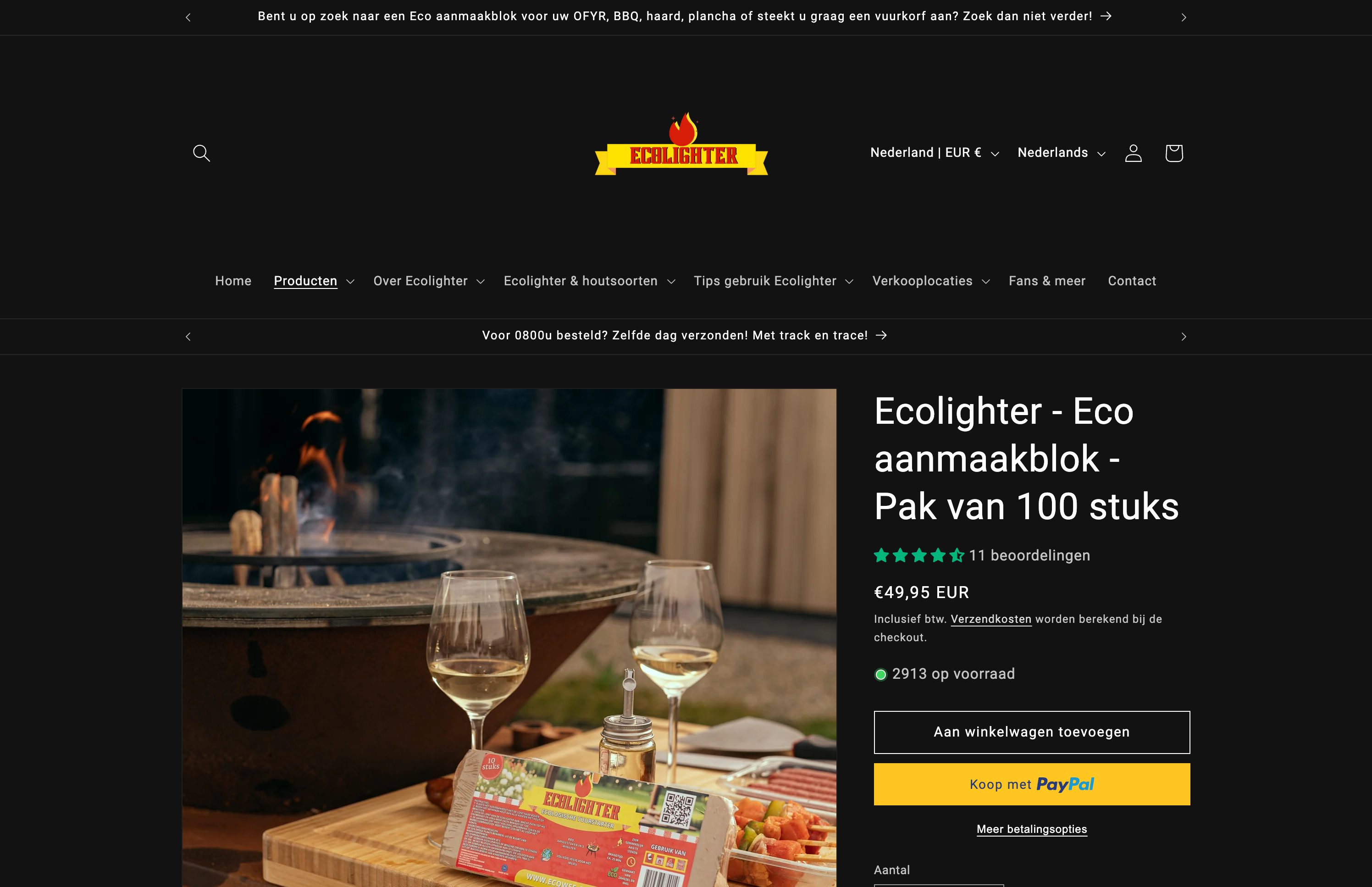Eco-lighter.com screenshot