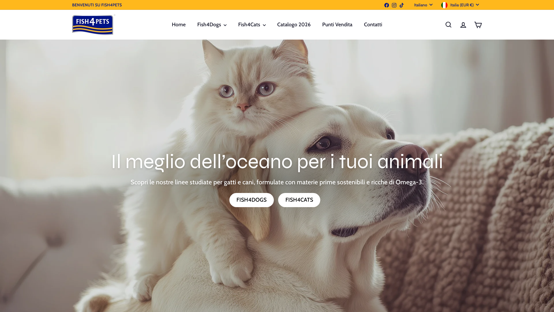 Fish4Pets - Creazione canale online mercato italiano