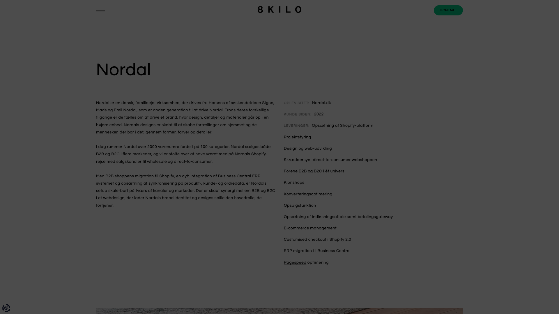 A strong and close collaboration between Nordal and 8kilo screenshot