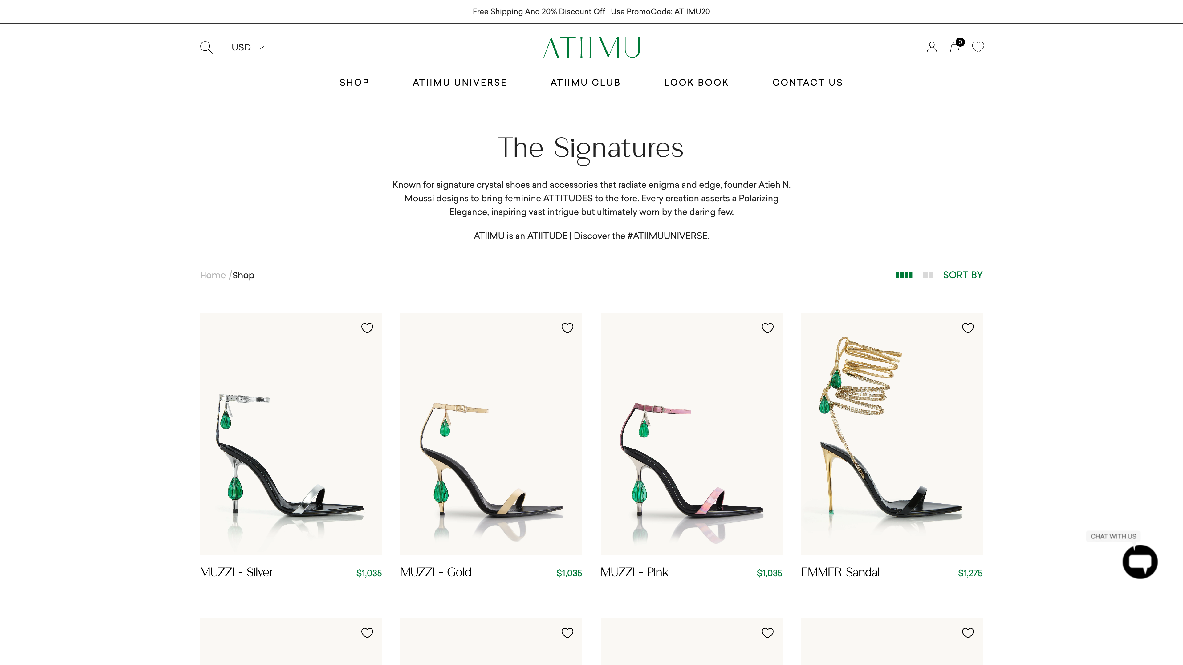 ATIIMU - High End Footwear Brand from Italy screenshot