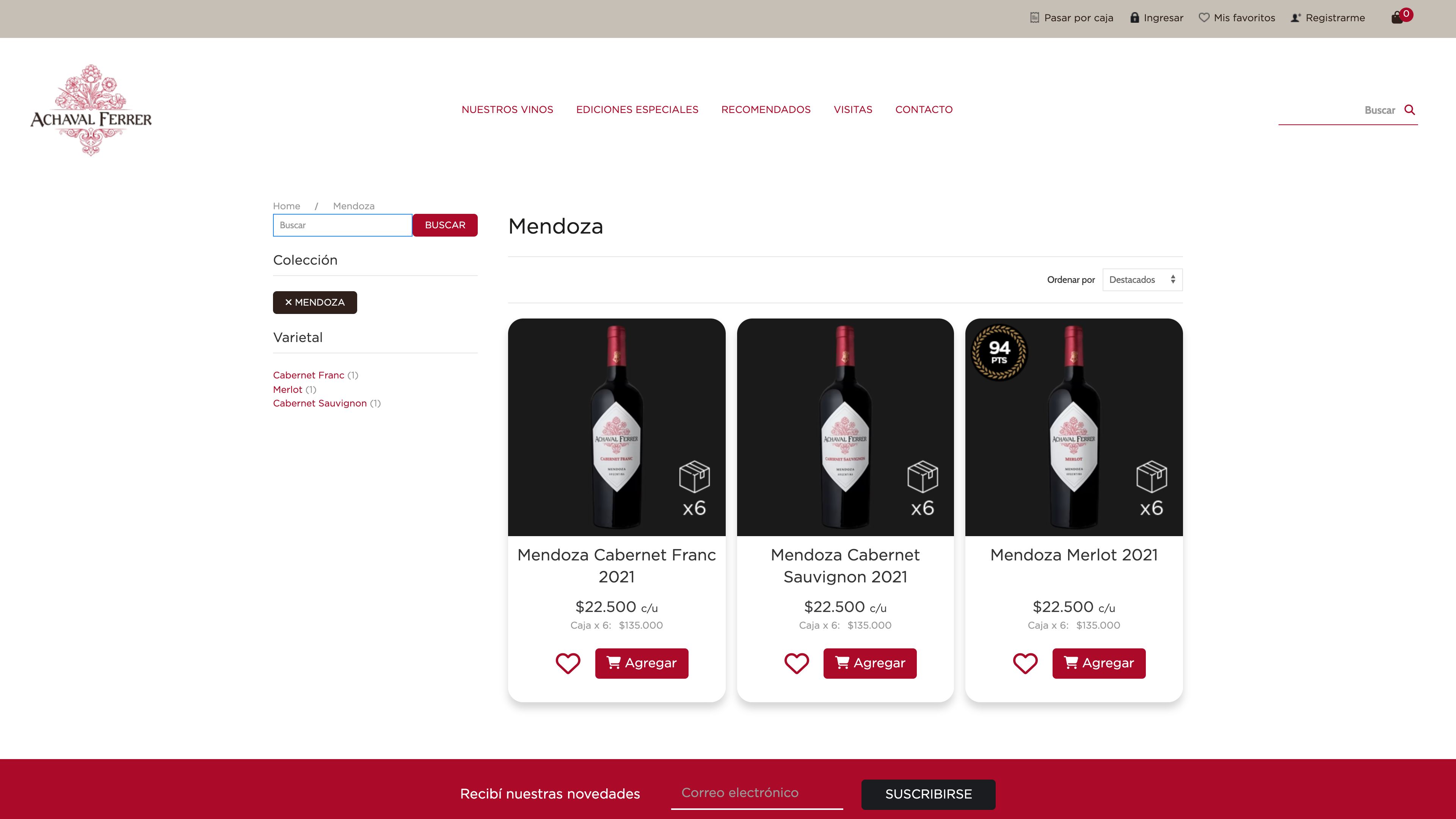 Bodega Achaval Ferrer screenshot 2