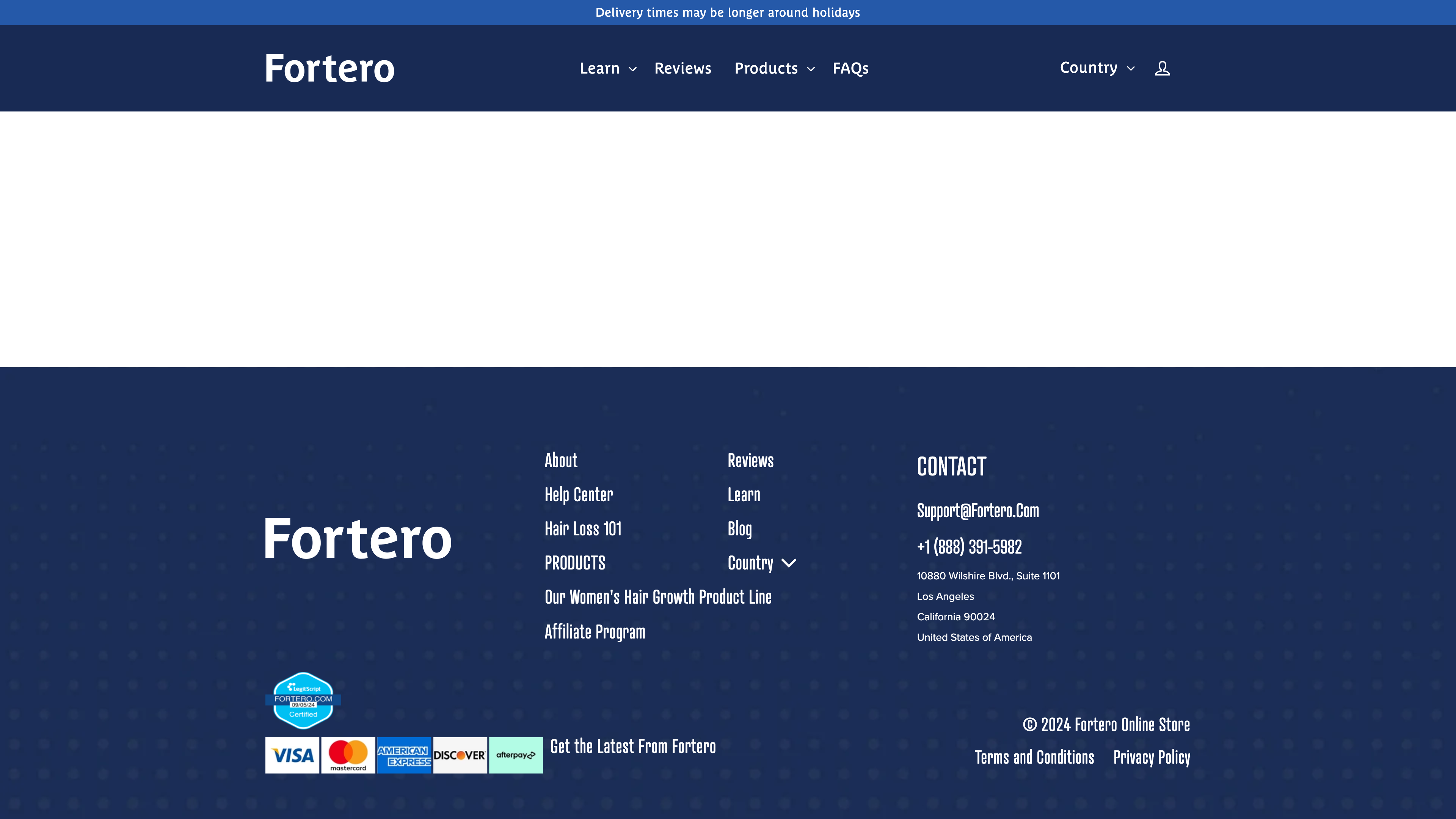 Haircare brand with shopify plus : Fortero
