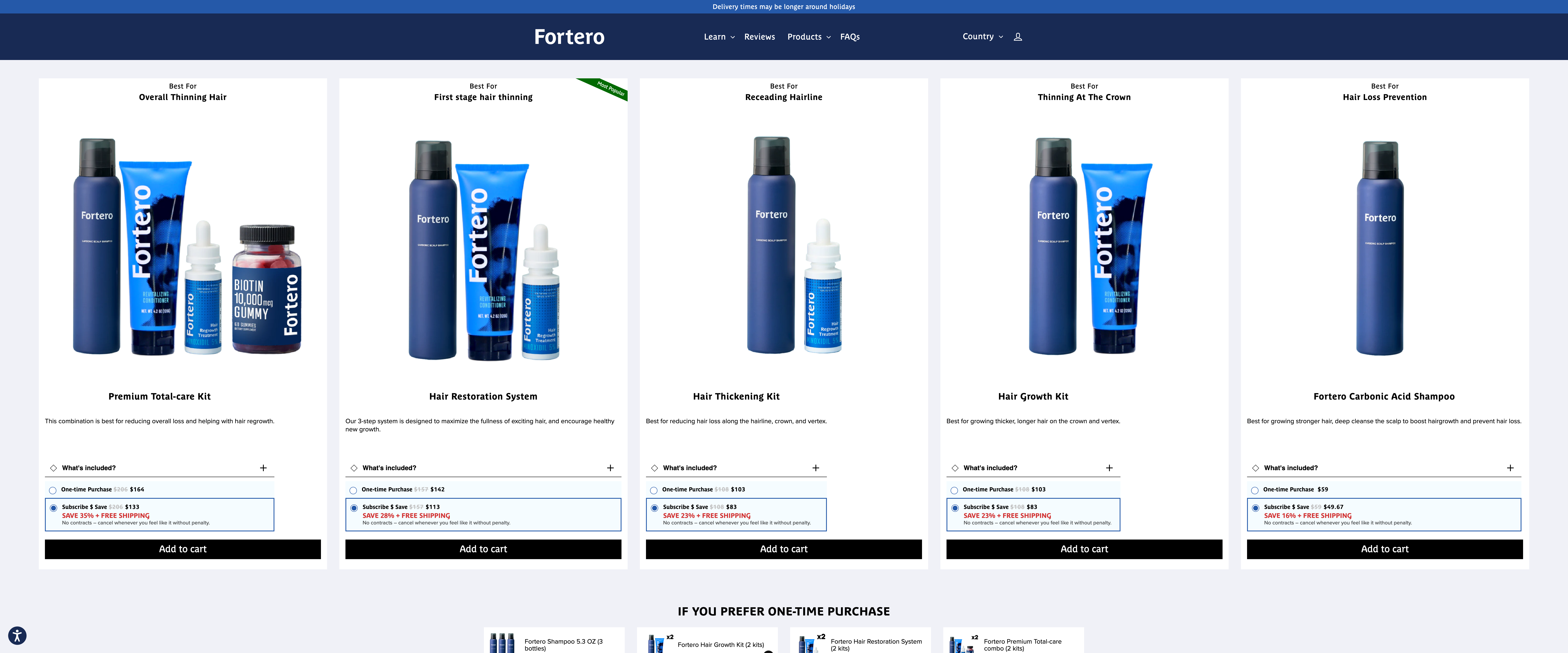 Haircare brand with shopify plus : Fortero screenshot 5