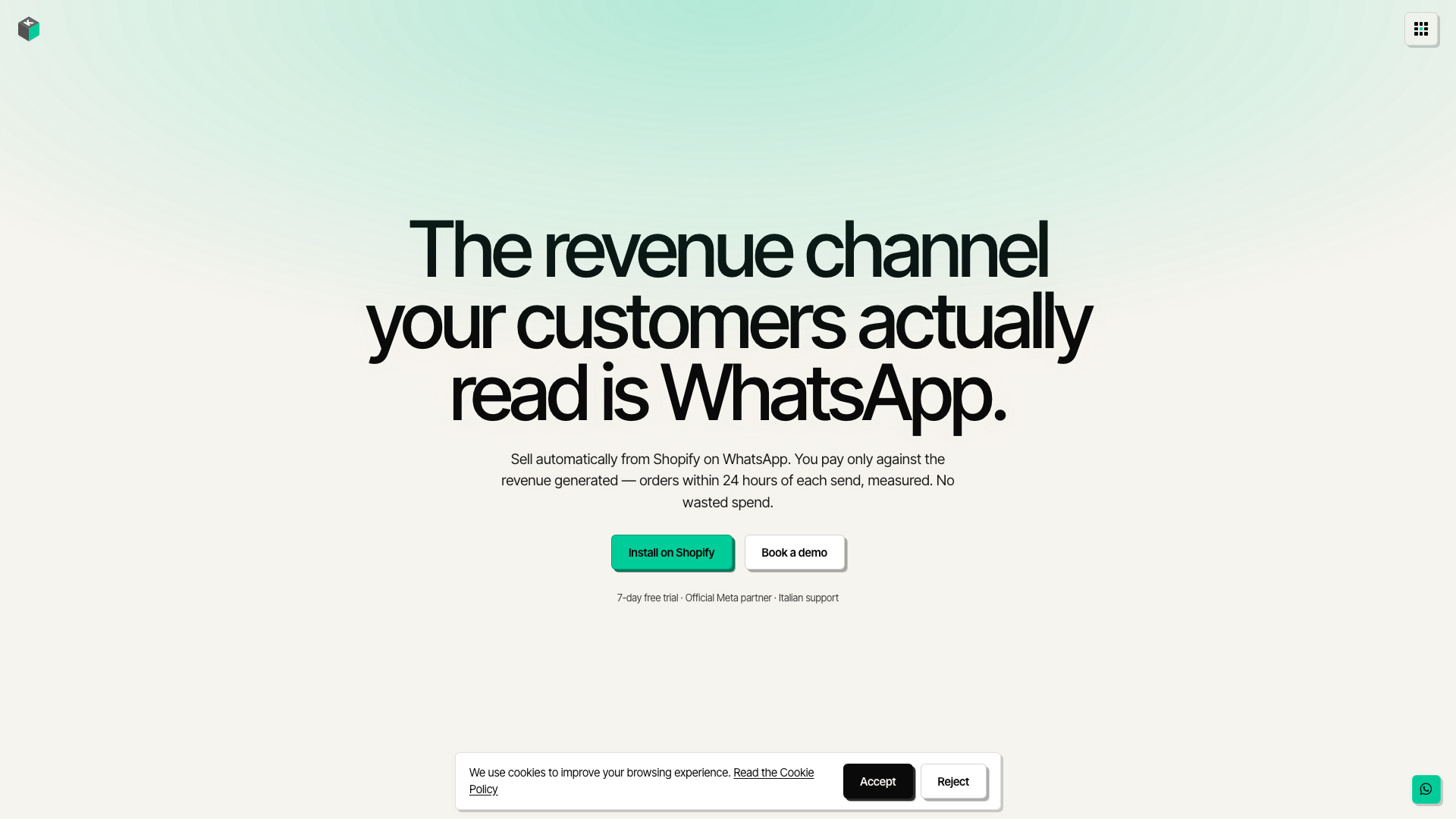 Kuba Labs - Whatsapp Automation (Develop+Shopify AppStore Launch)