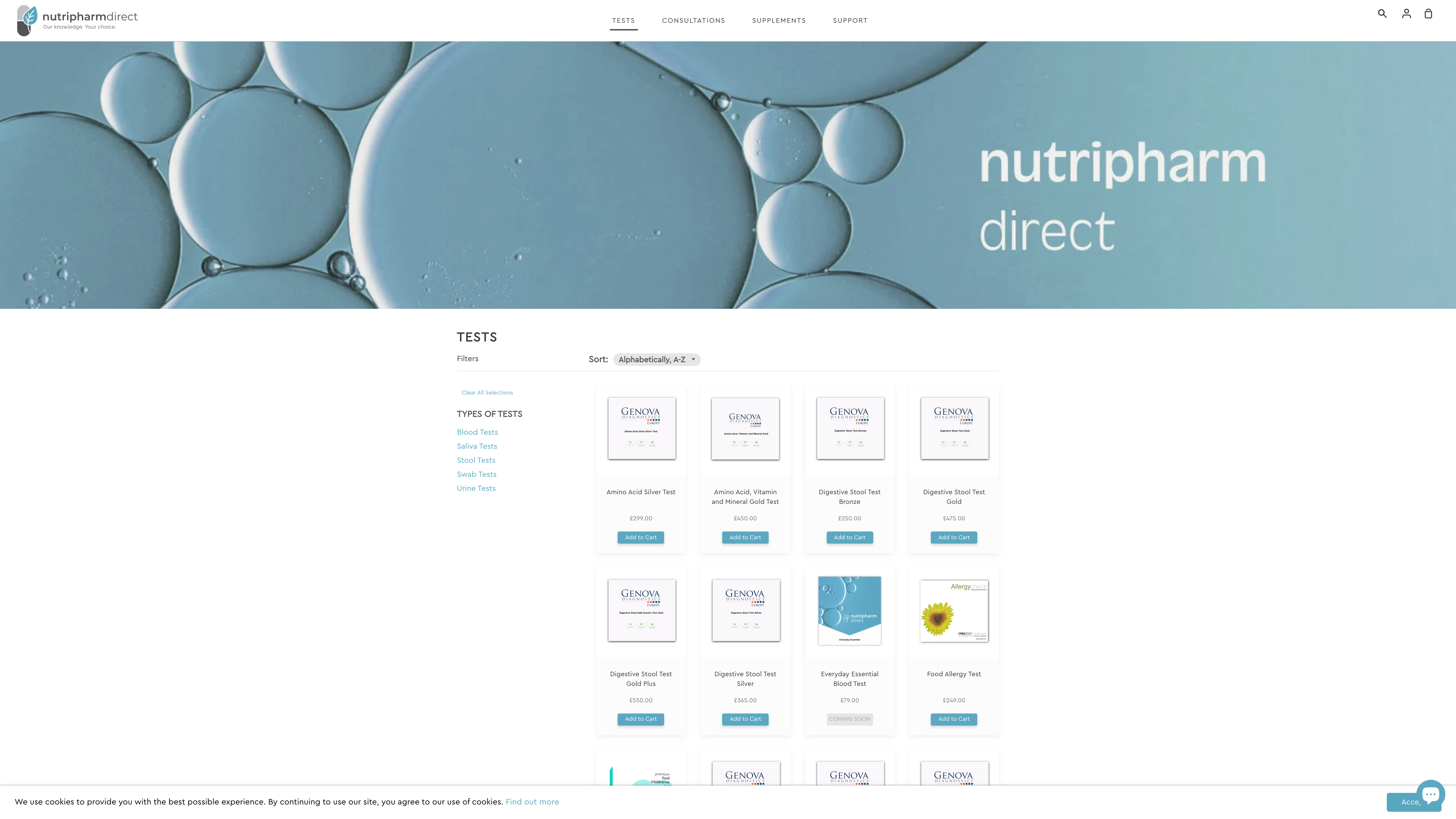Nutripharmdirect by Rita Arora London Based Blood Testing Supplements screenshot 2