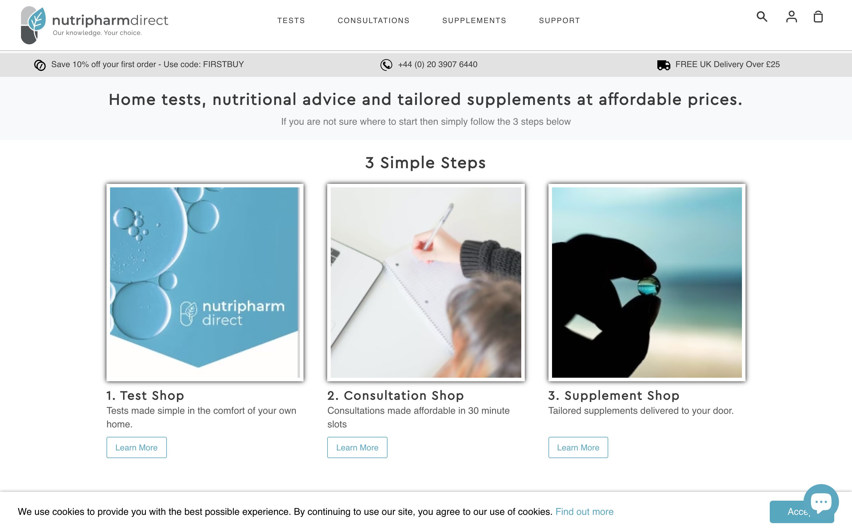 Comprehensive Store Build and Redesign for Nutripharmdirect: Blood Testing and Supplements