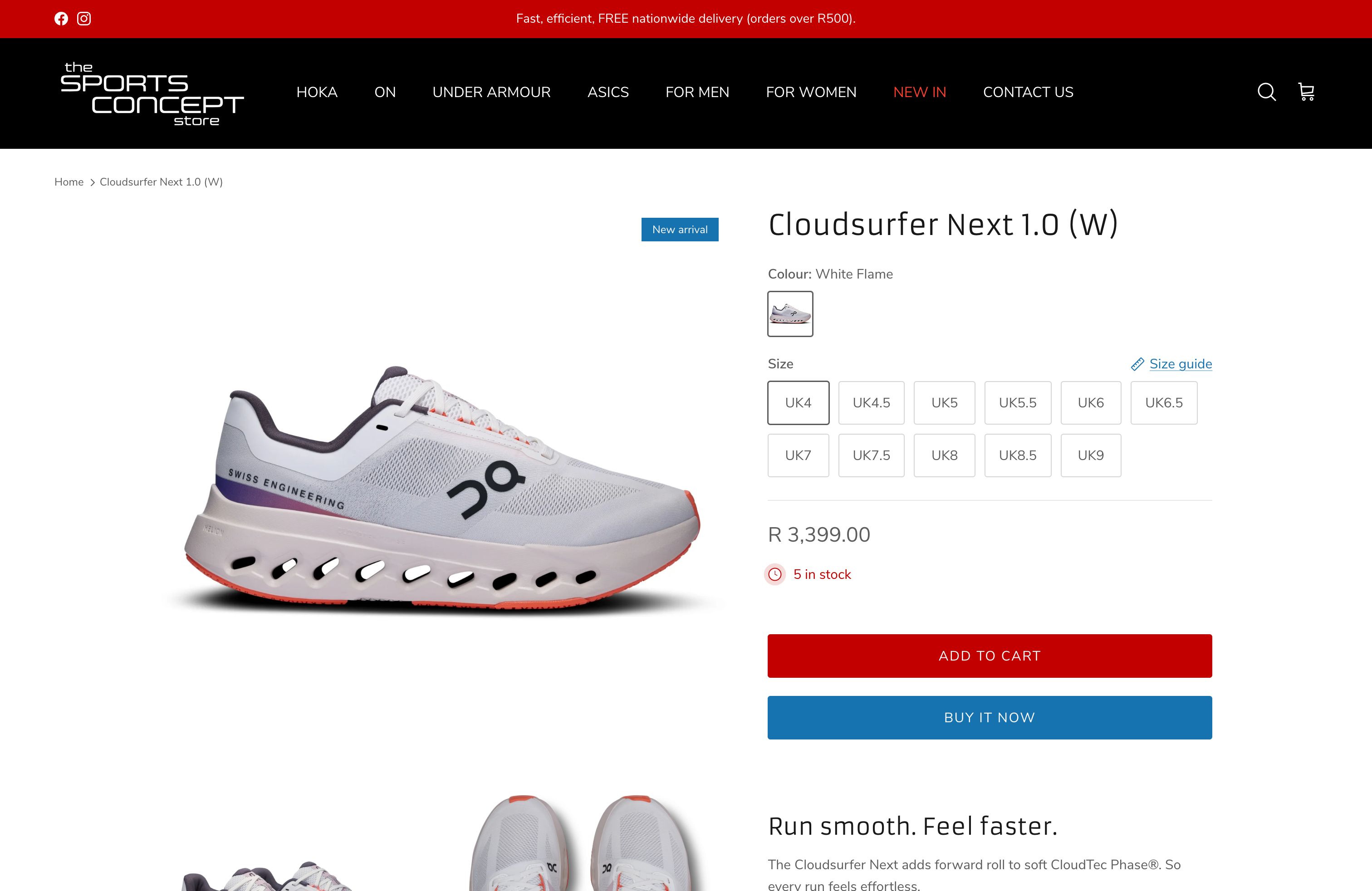 The Sports Concept Store screenshot