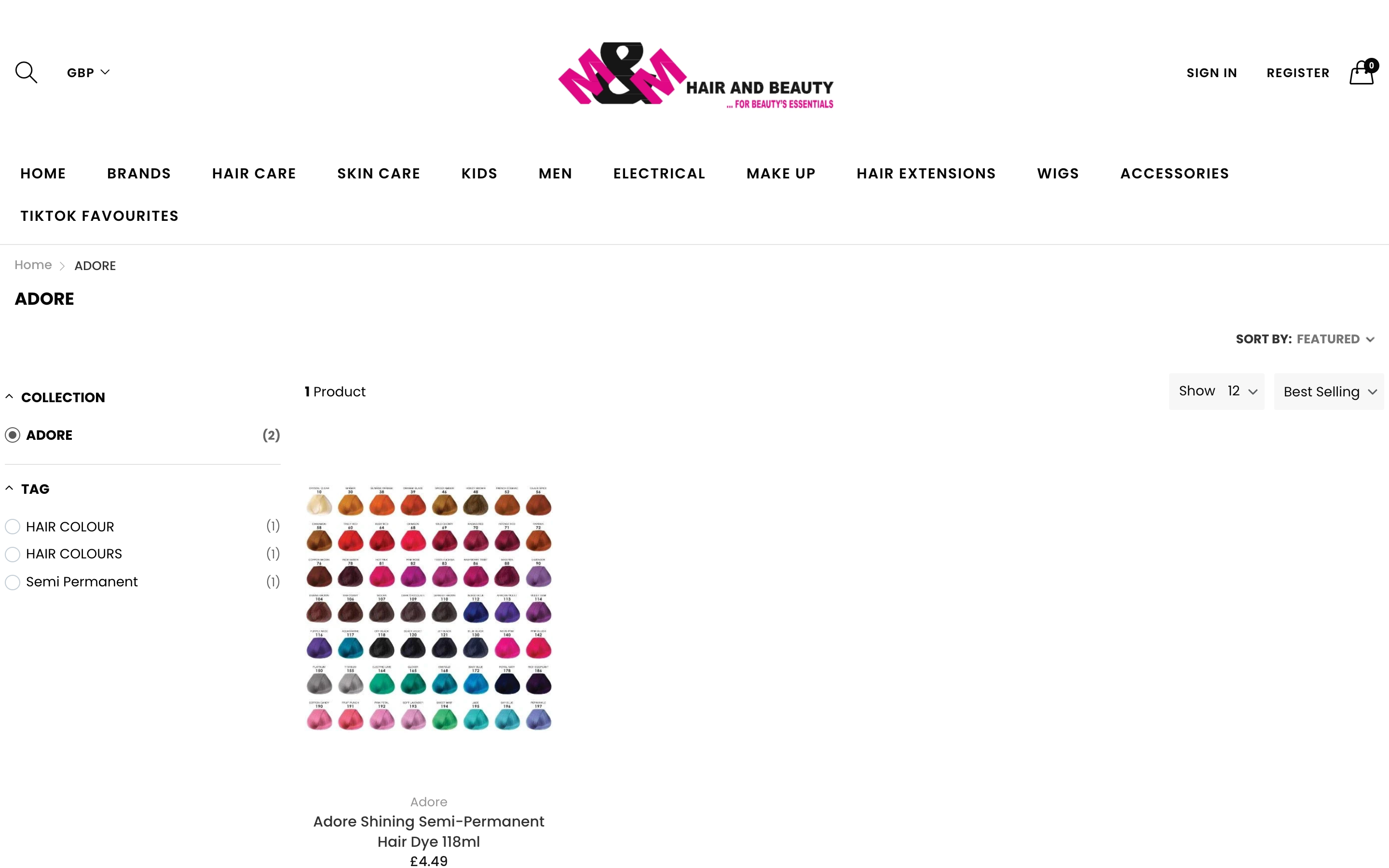 MNMhairandbeauty online cosmetic company with retails outlet in London screenshot 2