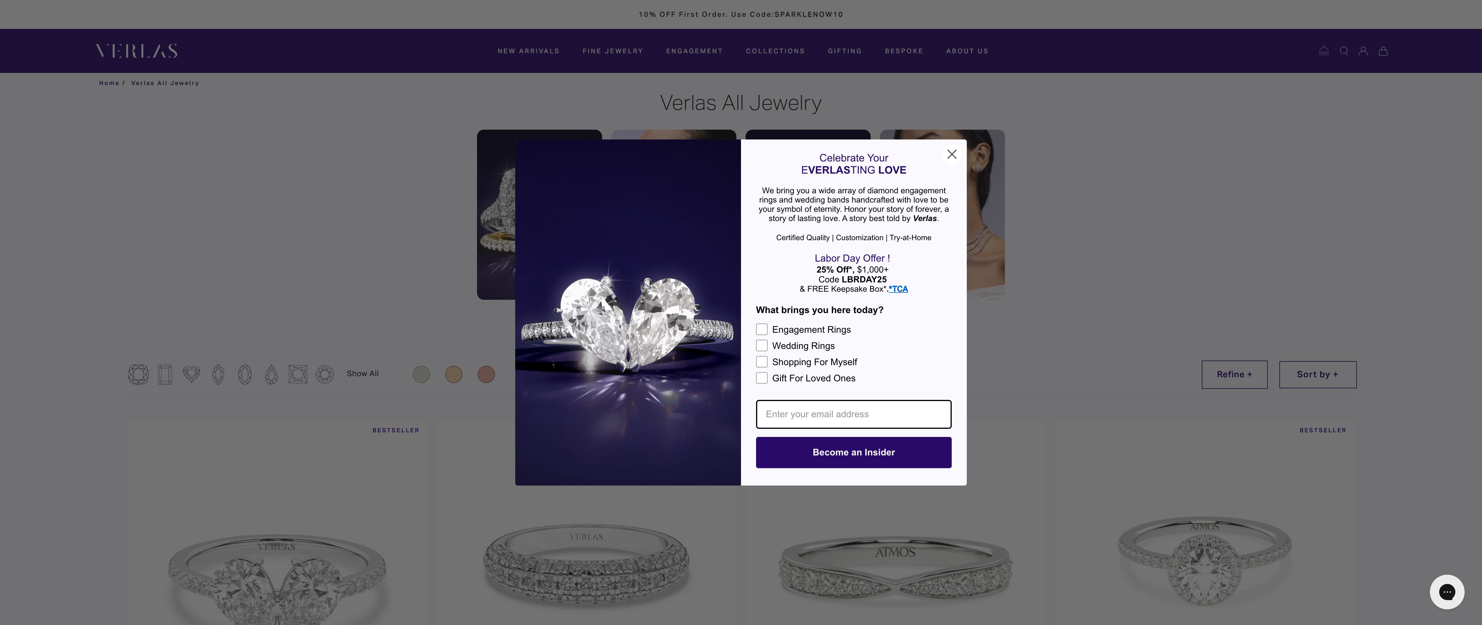 "Verlas Sparkles on Shopify Plus" screenshot