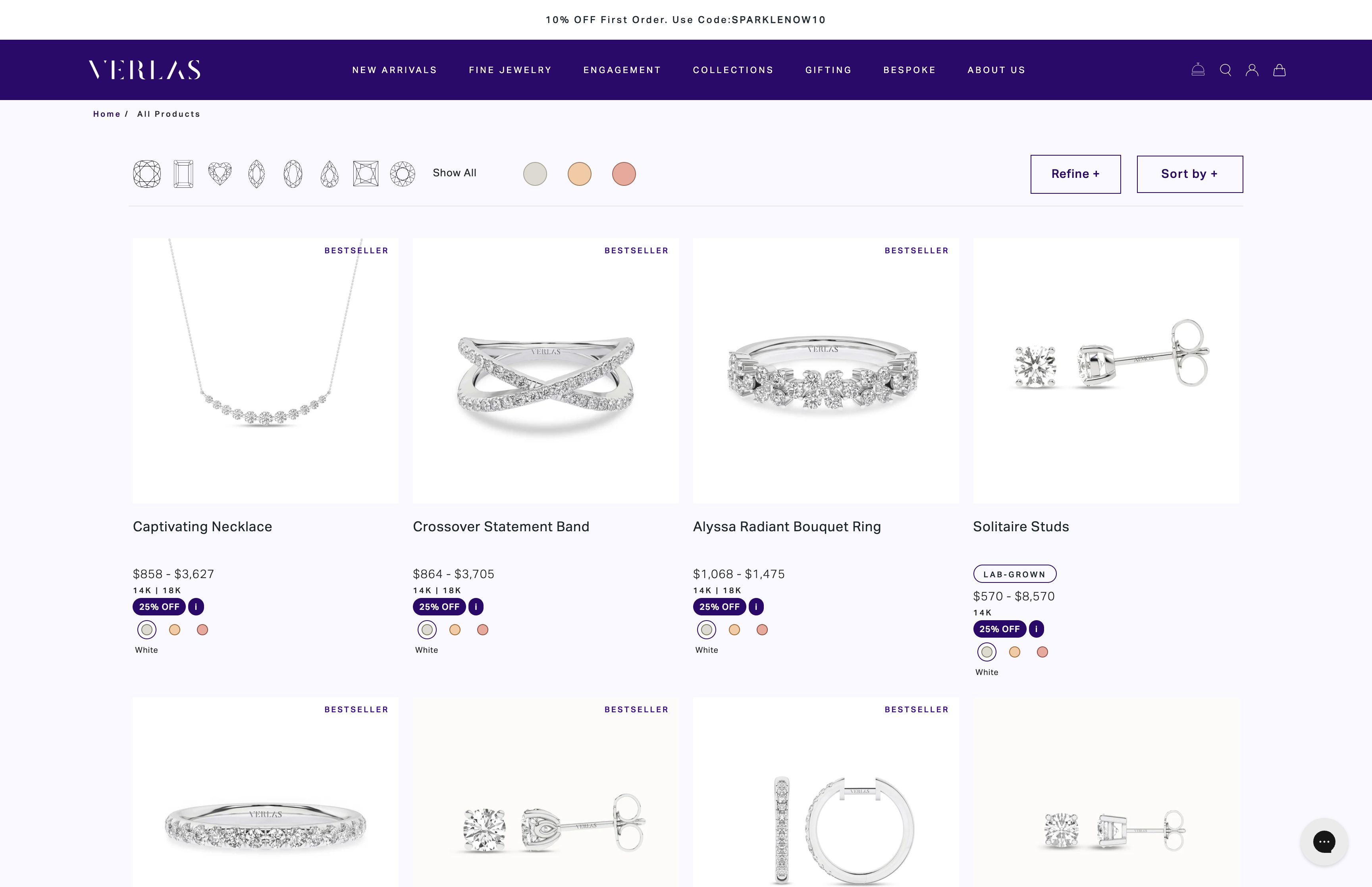 "Verlas Sparkles on Shopify Plus" screenshot 2