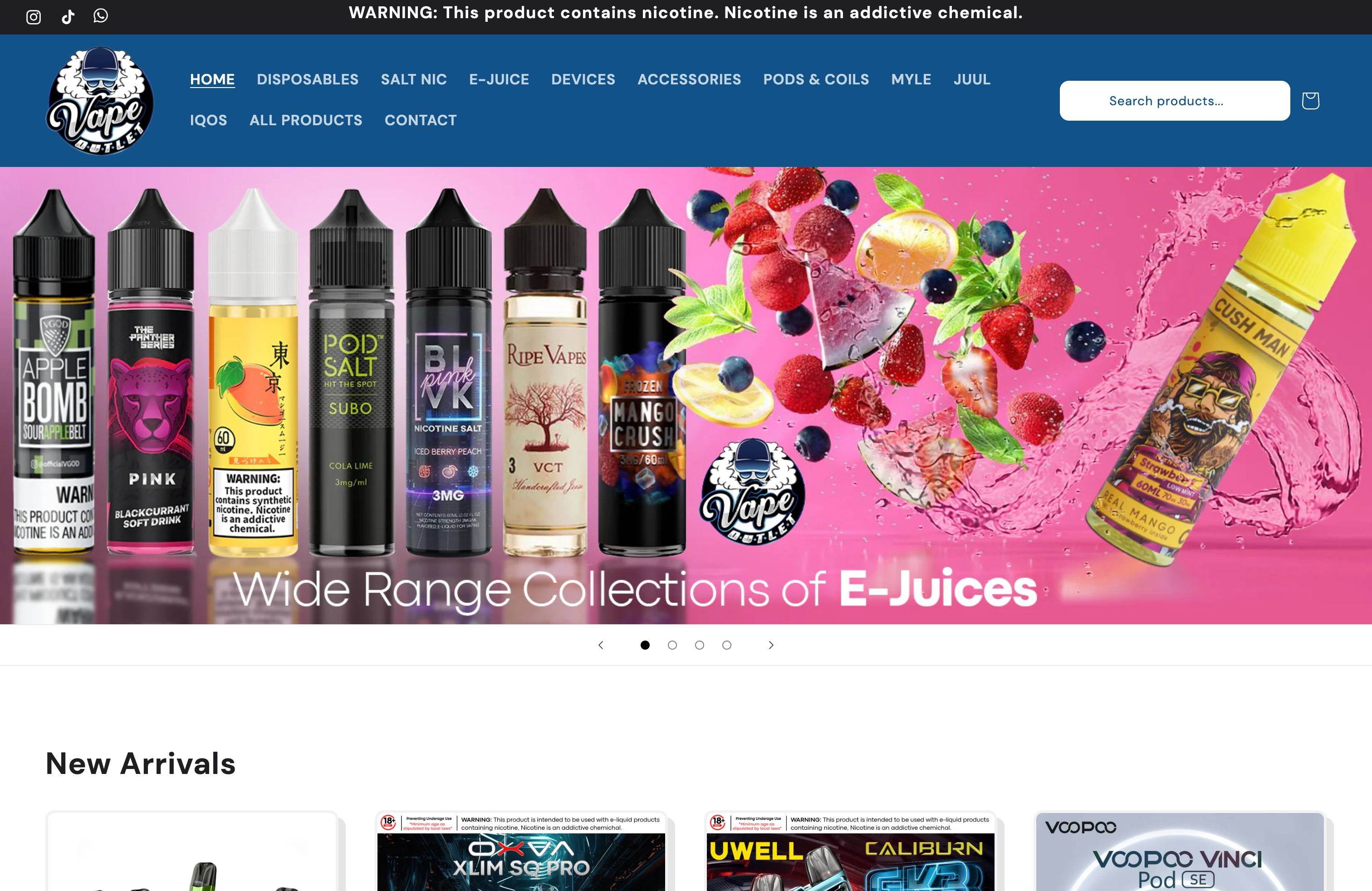 Development - For major Vape Outlet store in UAE screenshot 6