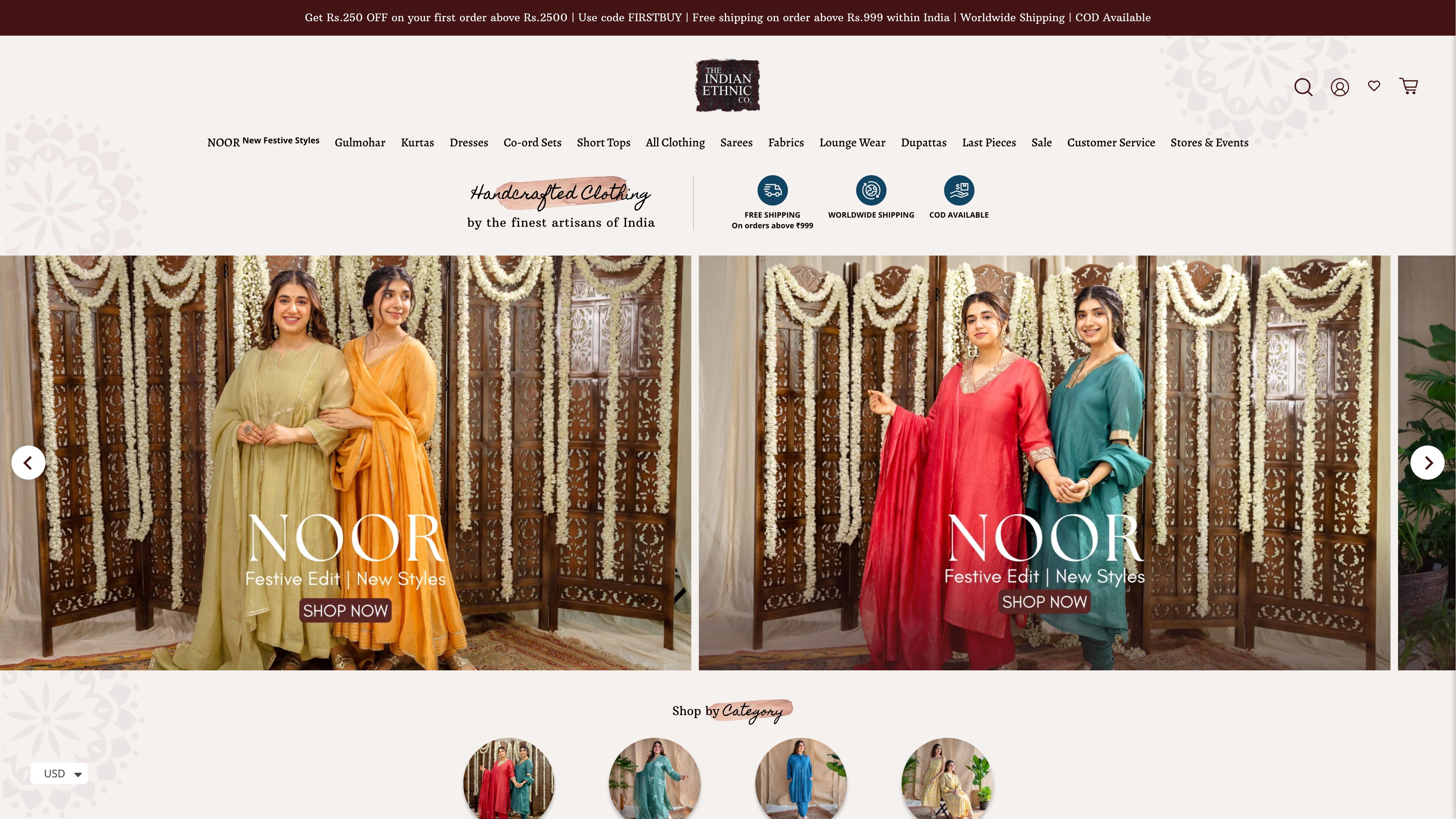Customizations and Brand Identity Creation for THE INDIAN ETHNIC CO.