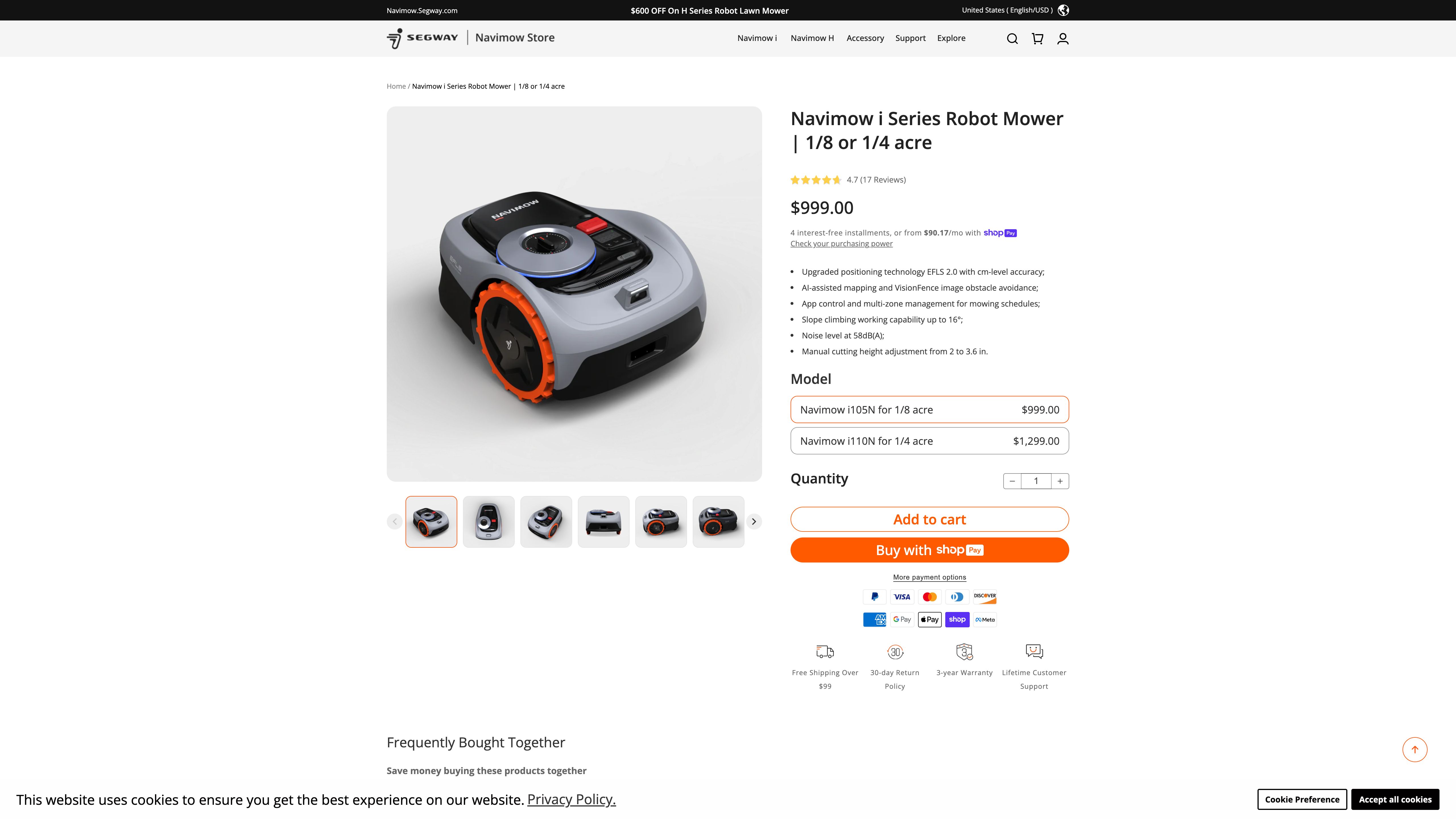Segway Navimow Store US– Electric Scooter screenshot 4