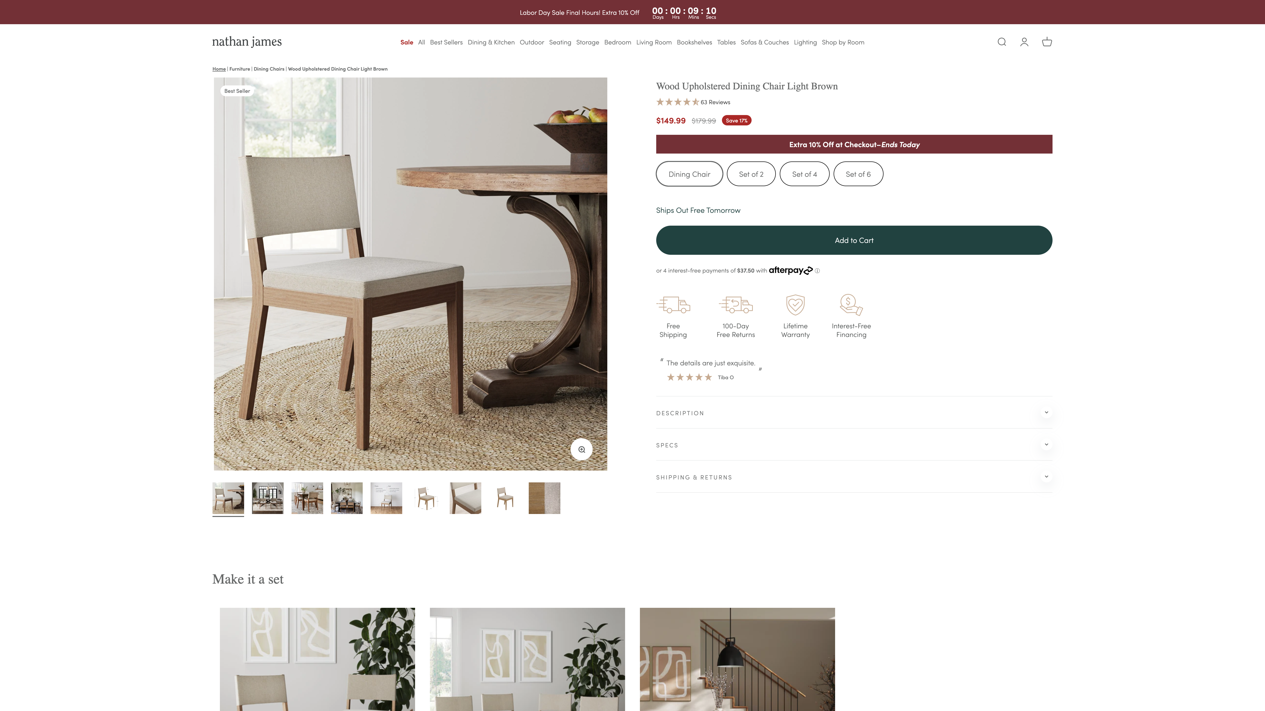 Nathan James - Navigation, Collection and product page development screenshot 4