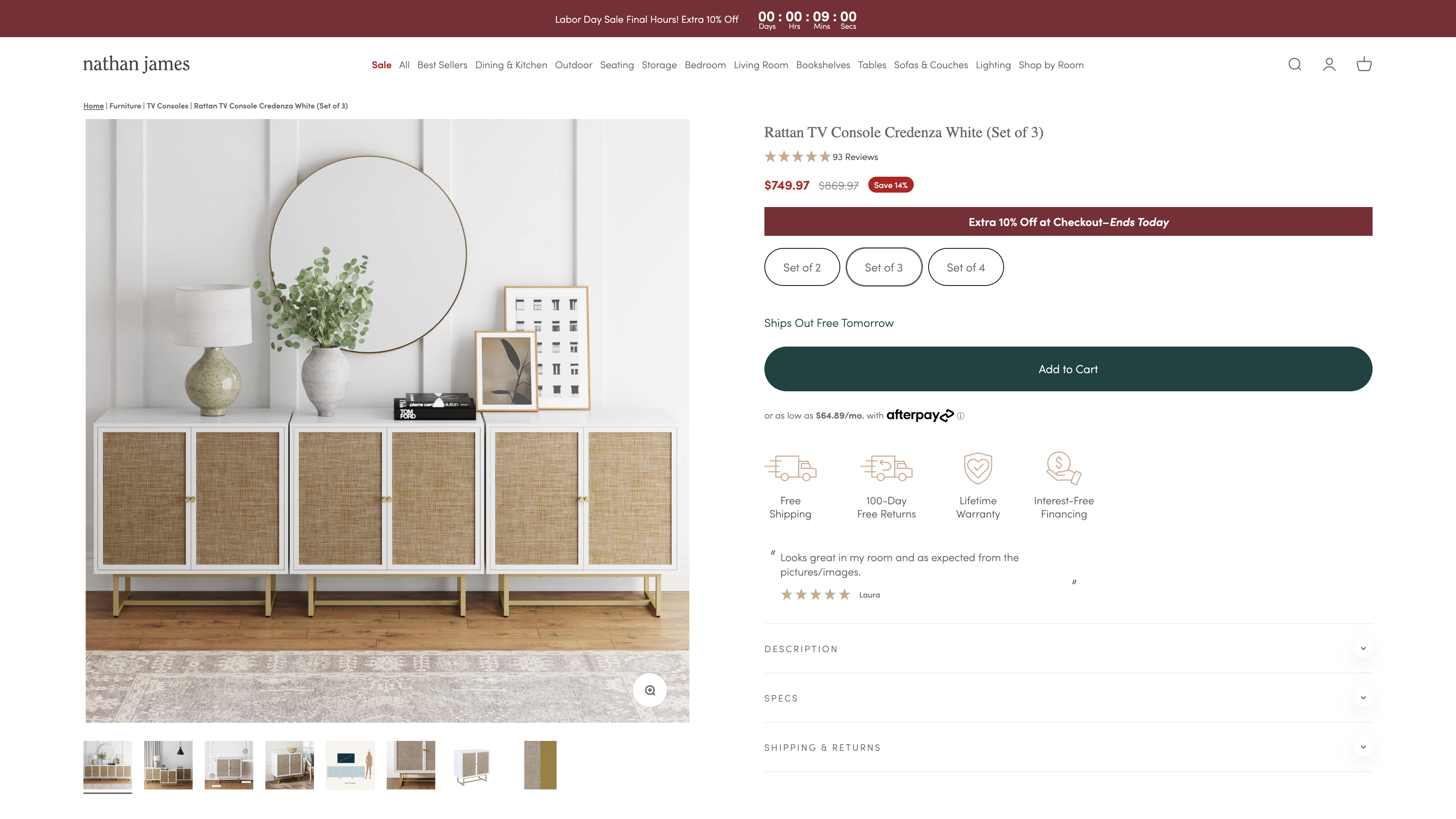 Nathan James - Navigation, Collection and product page development screenshot 5