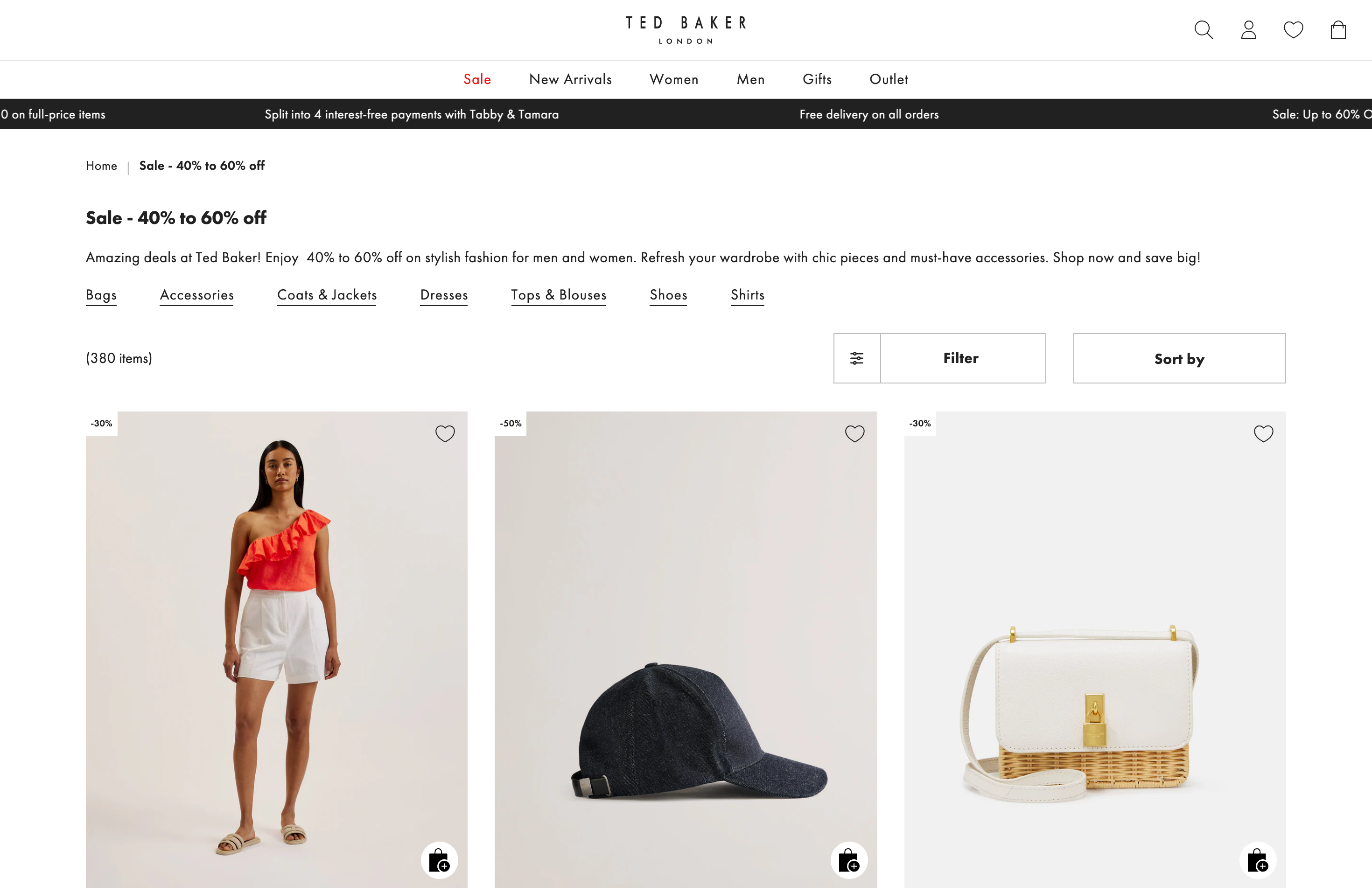 Ted Baker UAE  screenshot