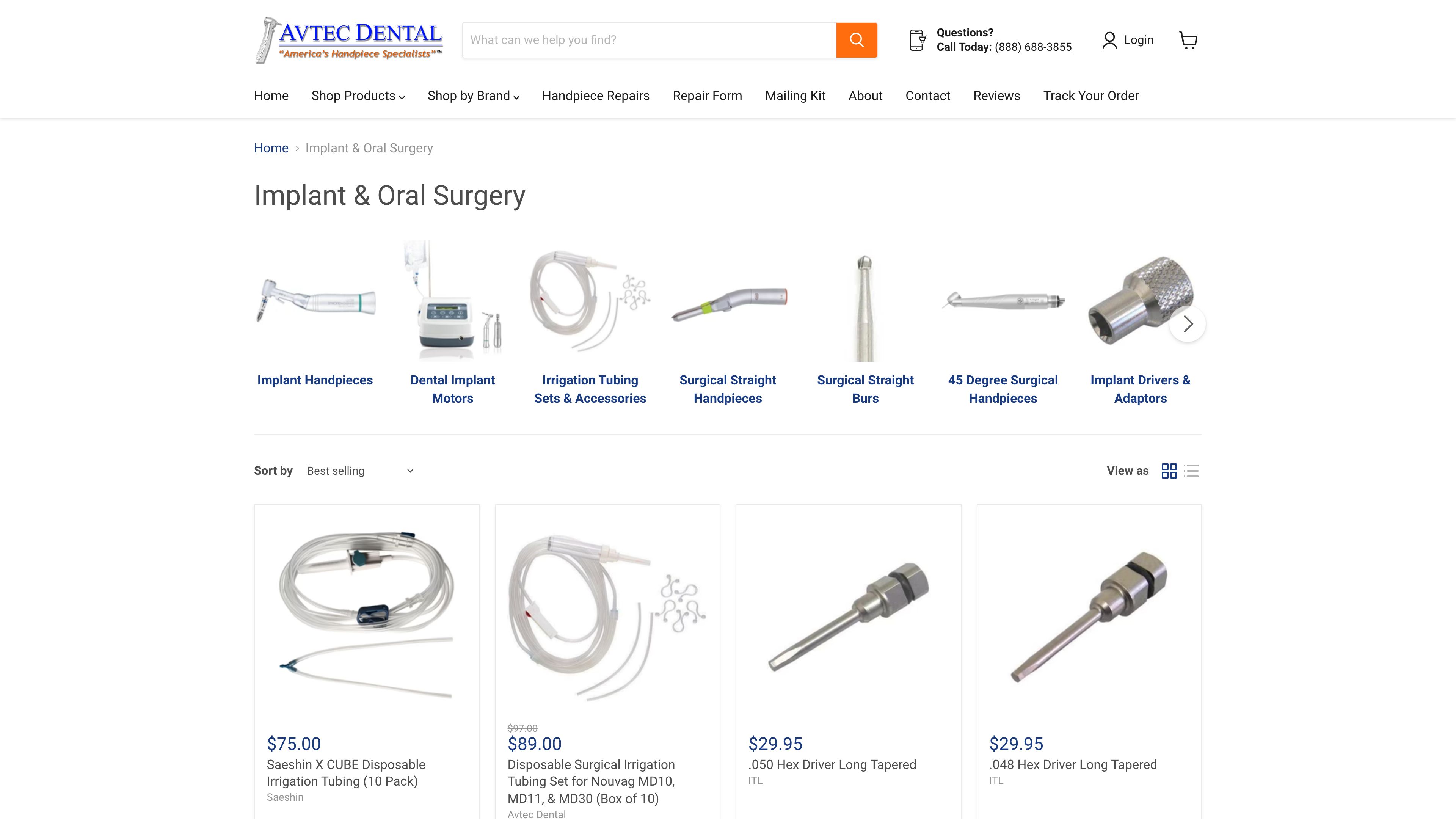 Avtec Dental - Shopify 2.0 Theme Update screenshot 4