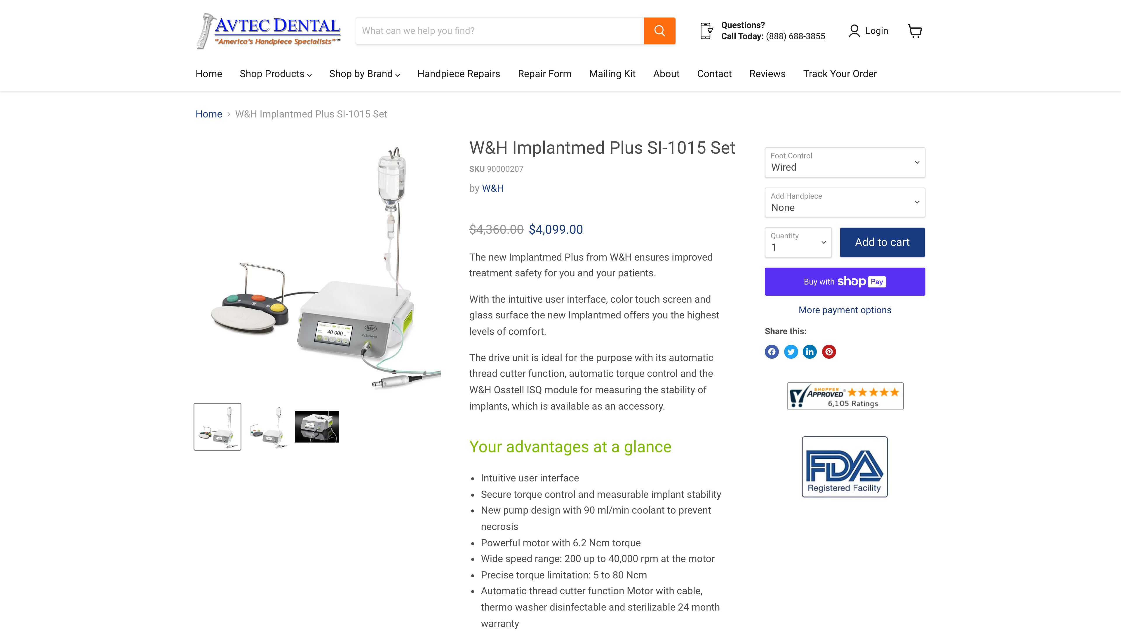 Avtec Dental - Shopify 2.0 Theme Update screenshot 3