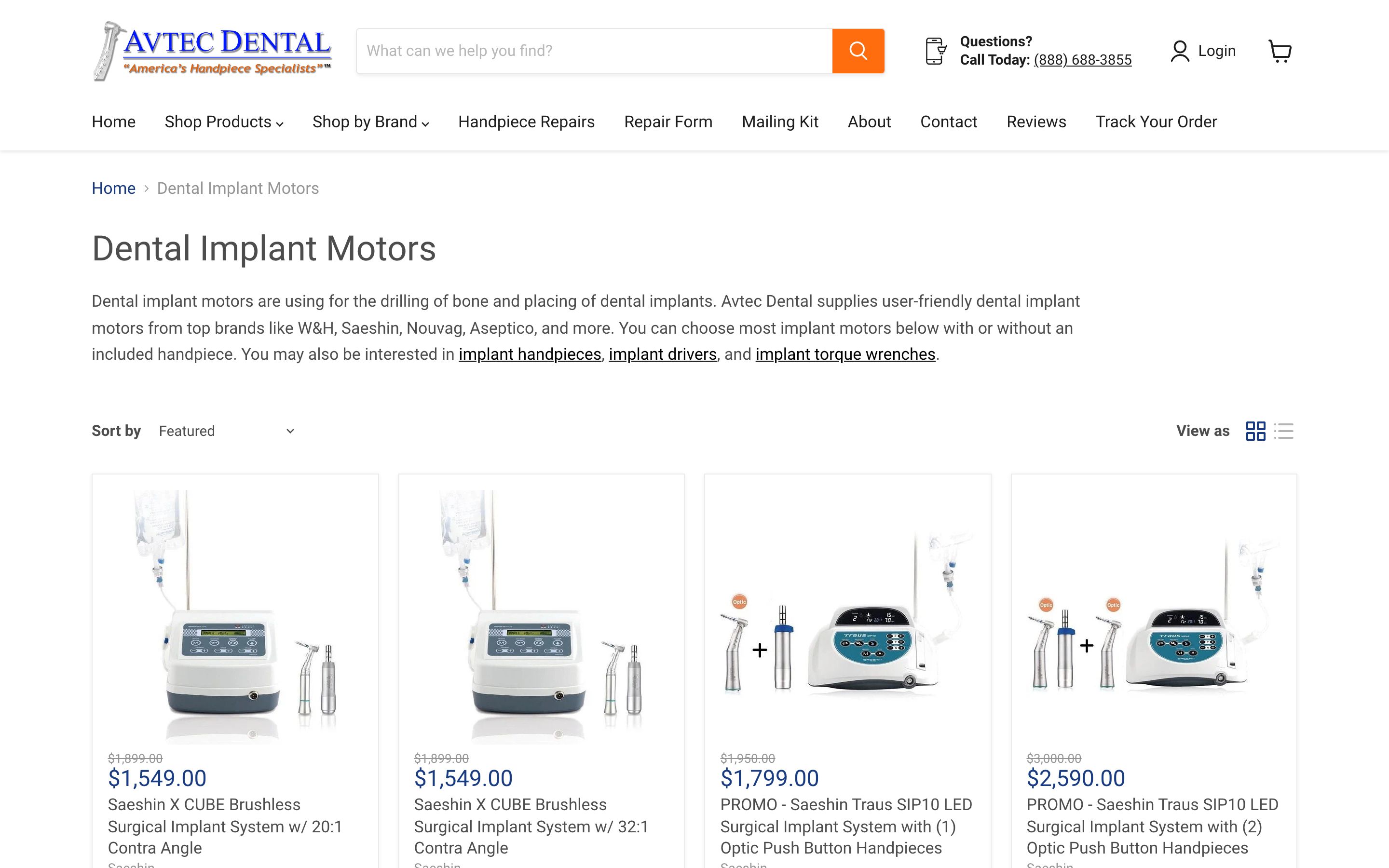 Revamp of Avtec Dental's Store with Shopify 2.0 Theme Update