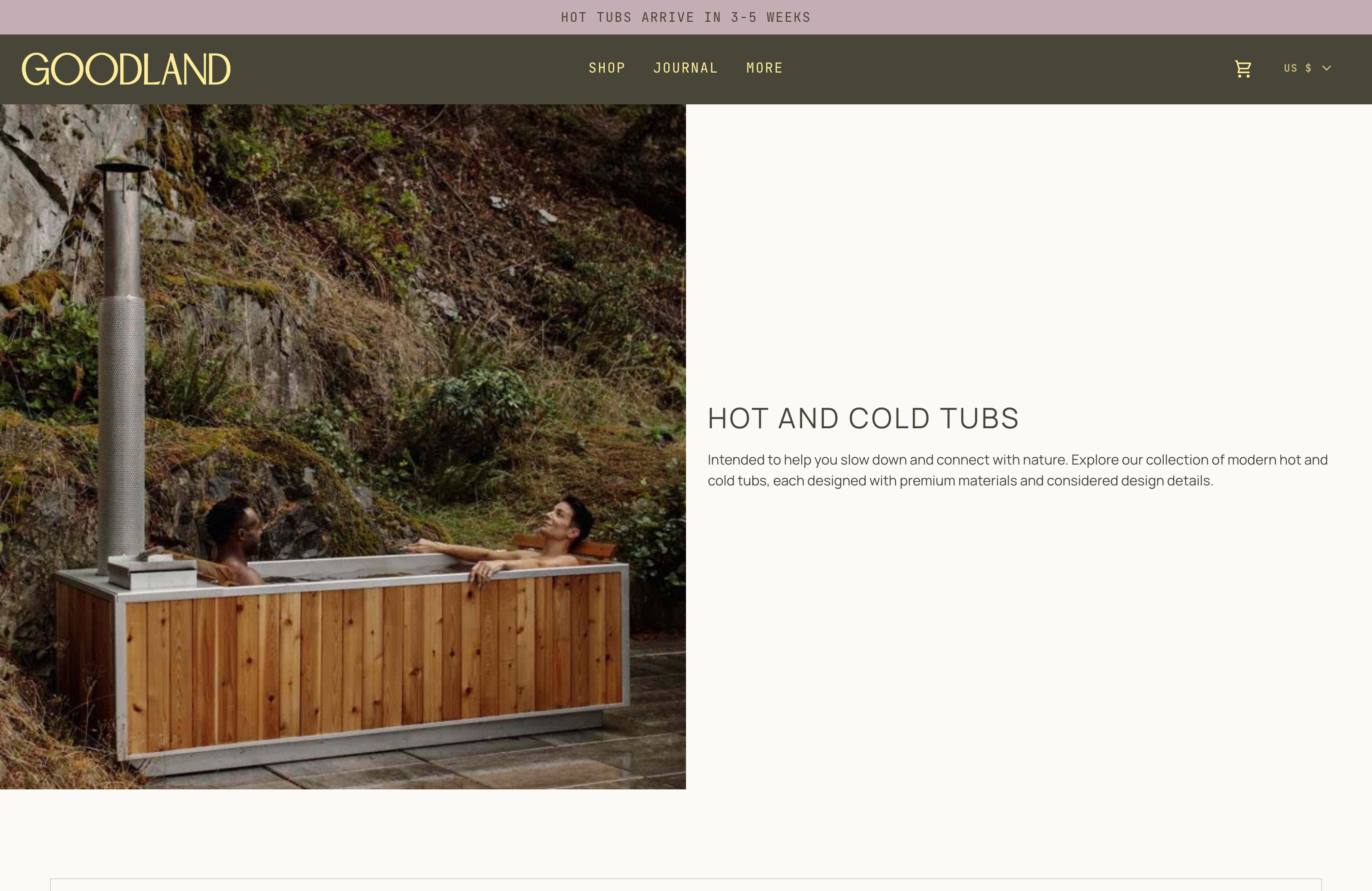 Wood Fired Hot Tubs | GOODLAND Outdoor Living Products screenshot 2
