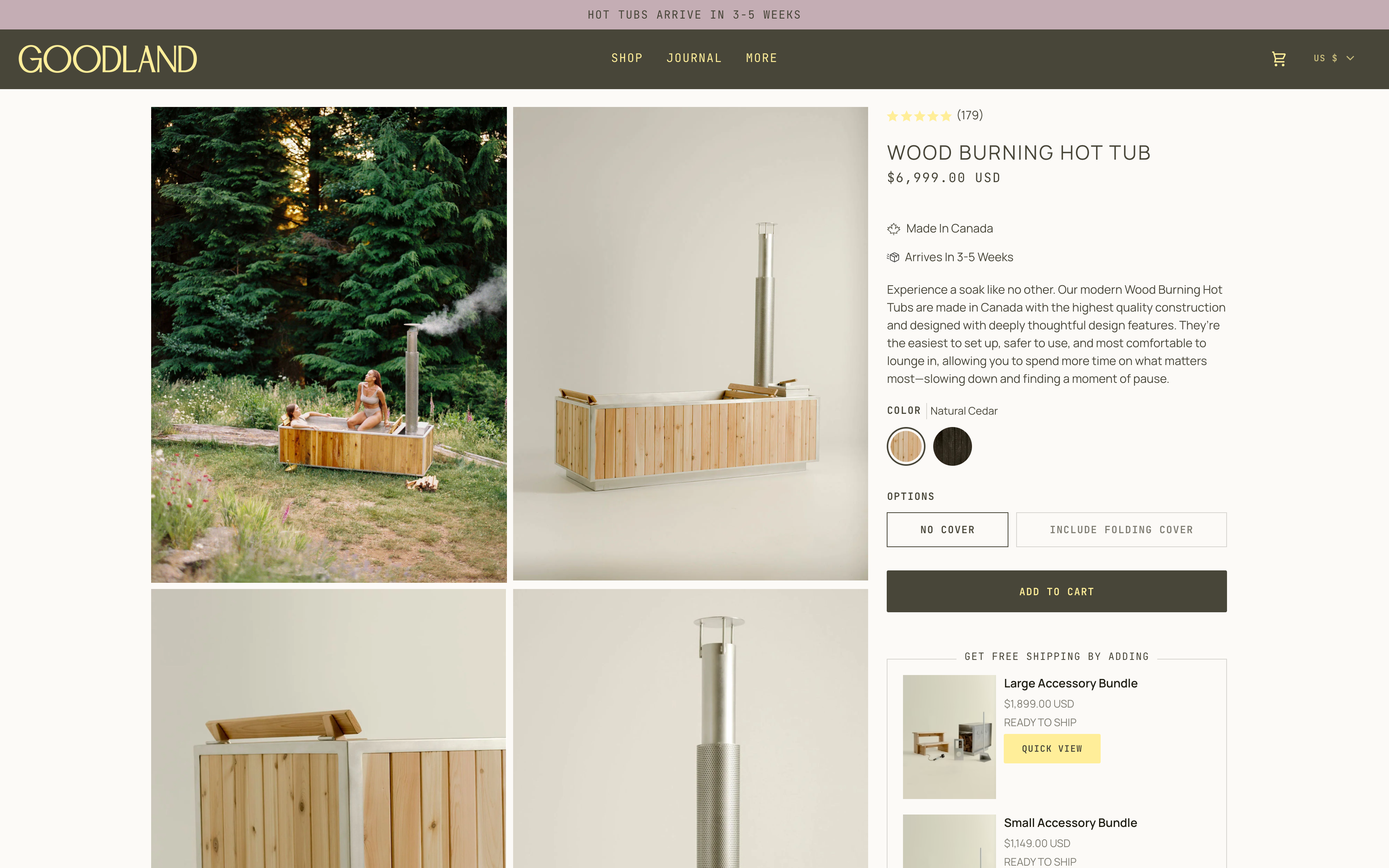 Wood Fired Hot Tubs | GOODLAND Outdoor Living Products screenshot 5