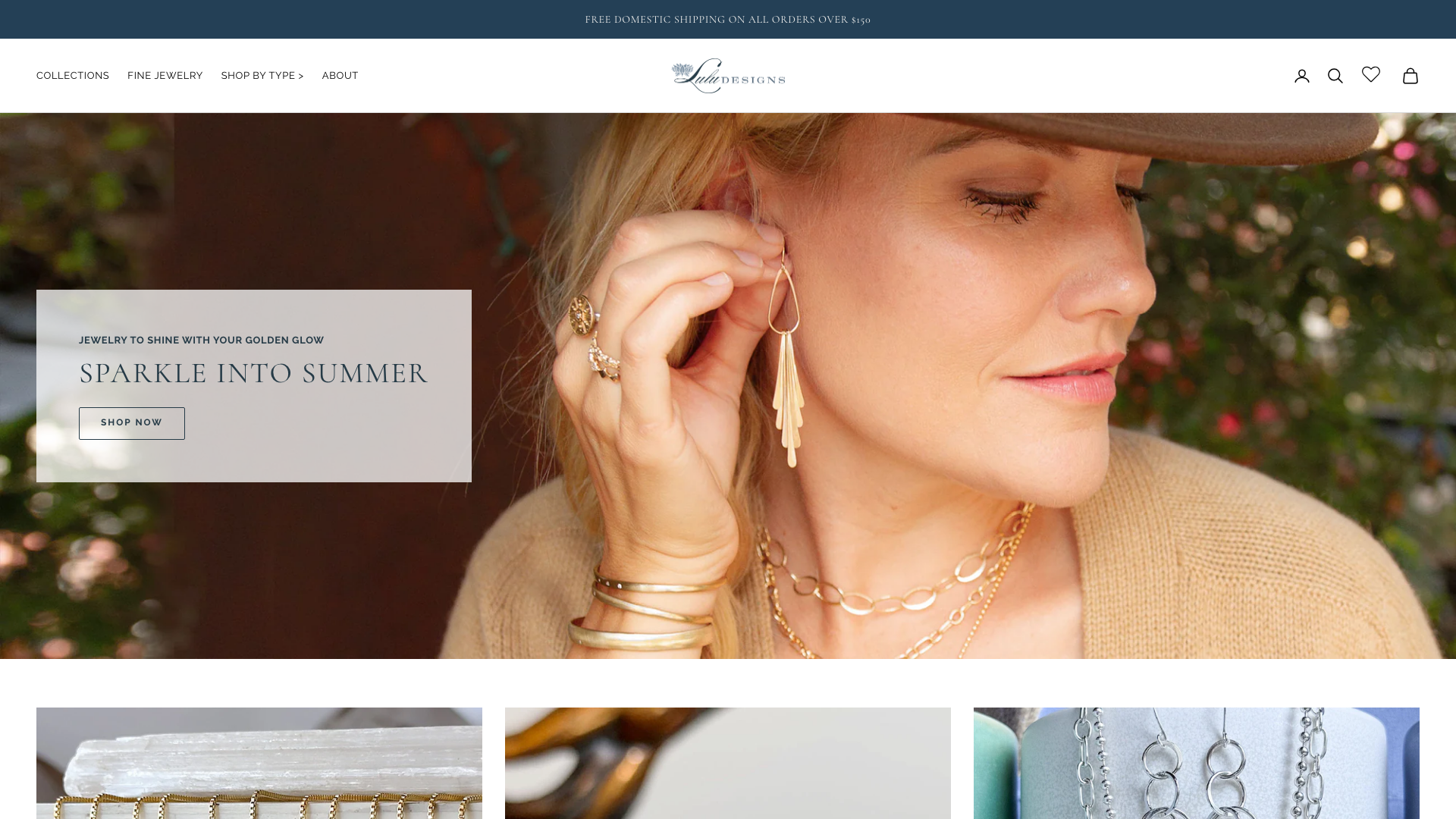 Lulu Designs Jewelry Wholesale and Retail Shopify Design and Strategy