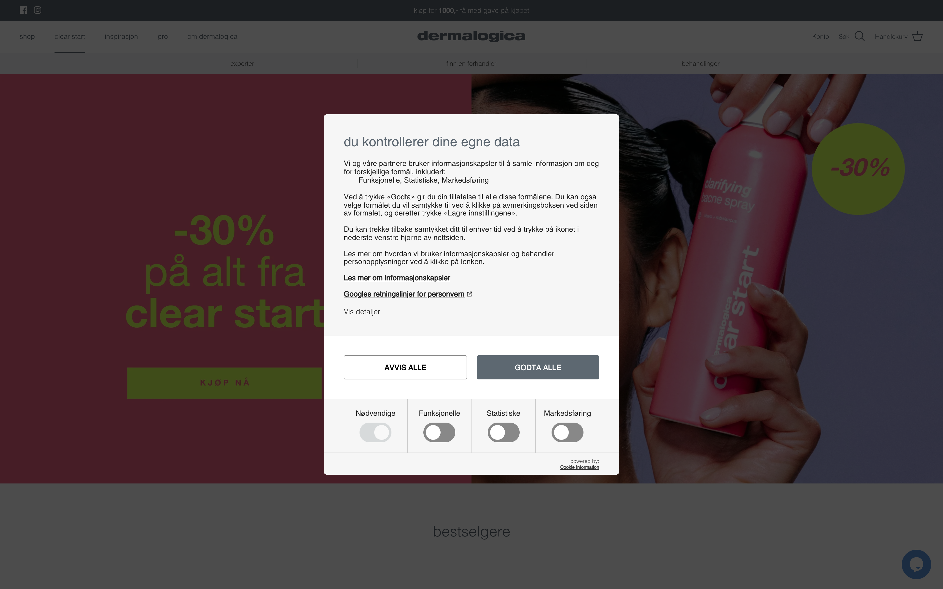 Dermalogica screenshot 2