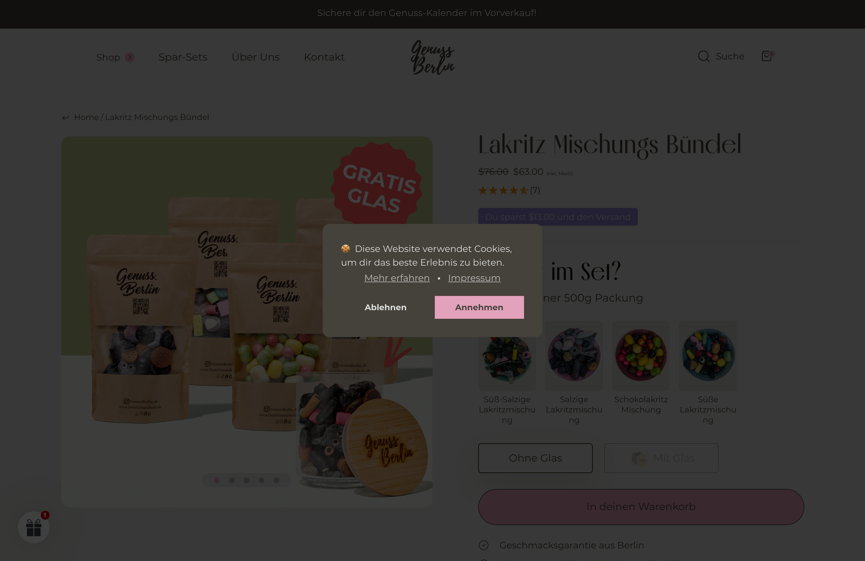 Genuss Berlin - Relaunch und Optimierung screenshot 5
