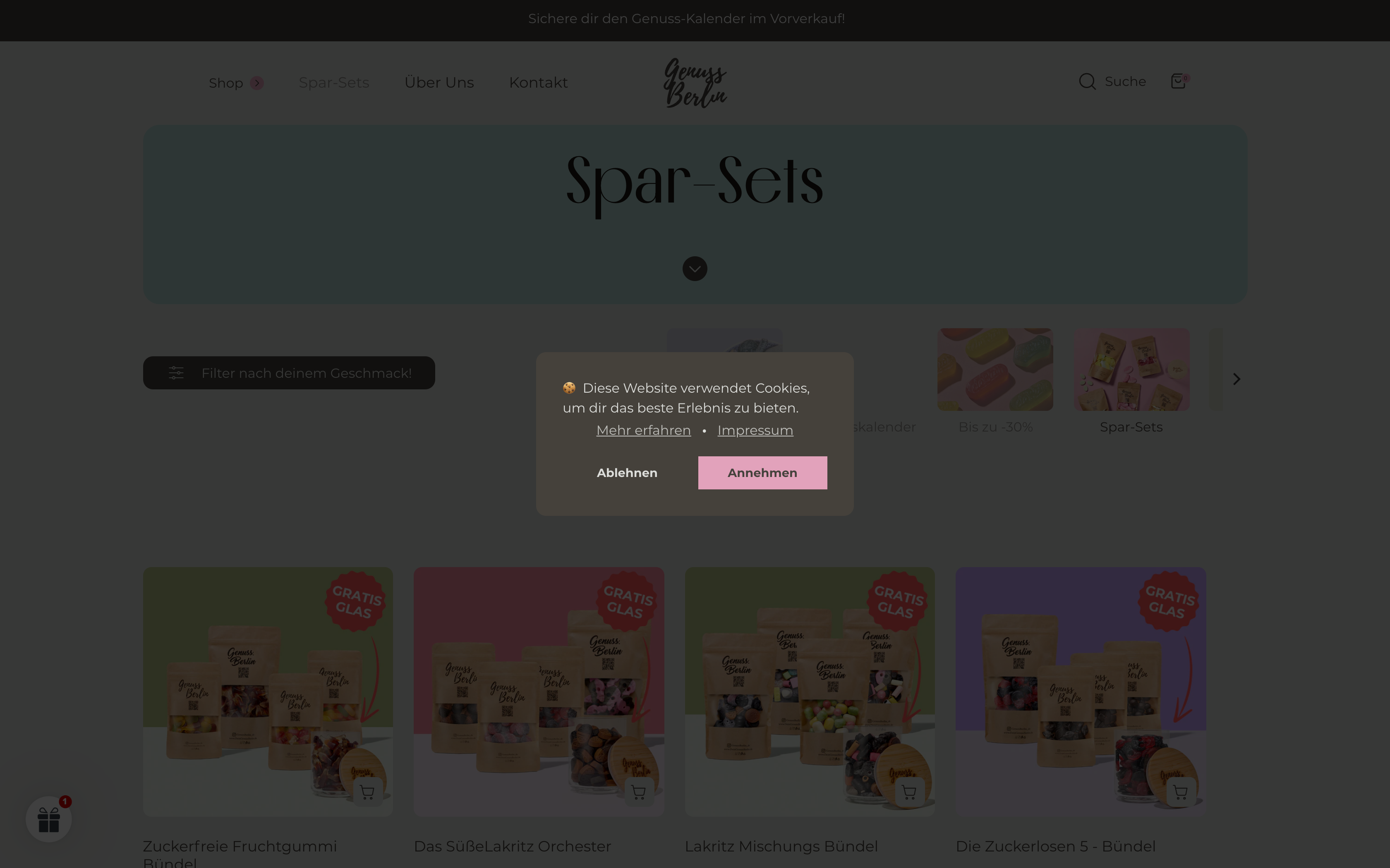 Genuss Berlin - Relaunch und Optimierung screenshot 3
