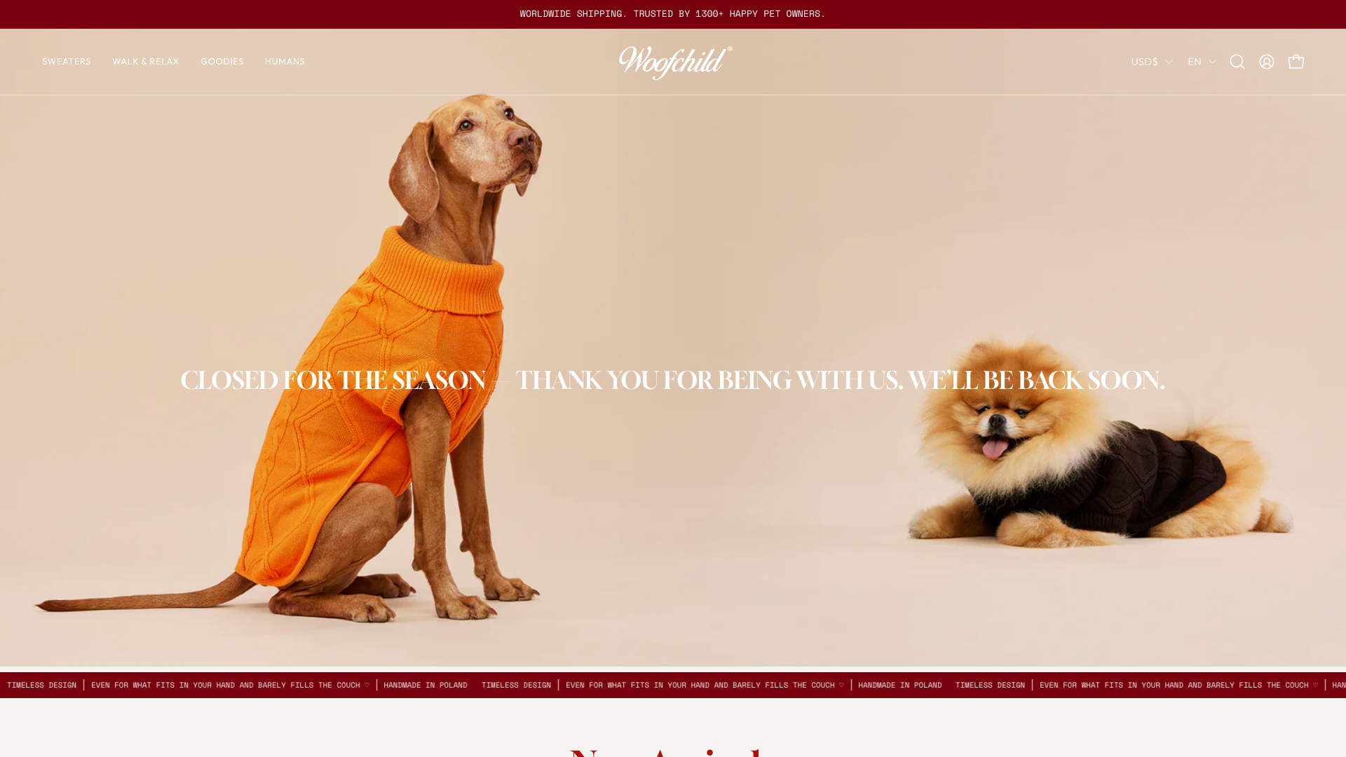 Global sale from Polish manufacture WoofChild.com