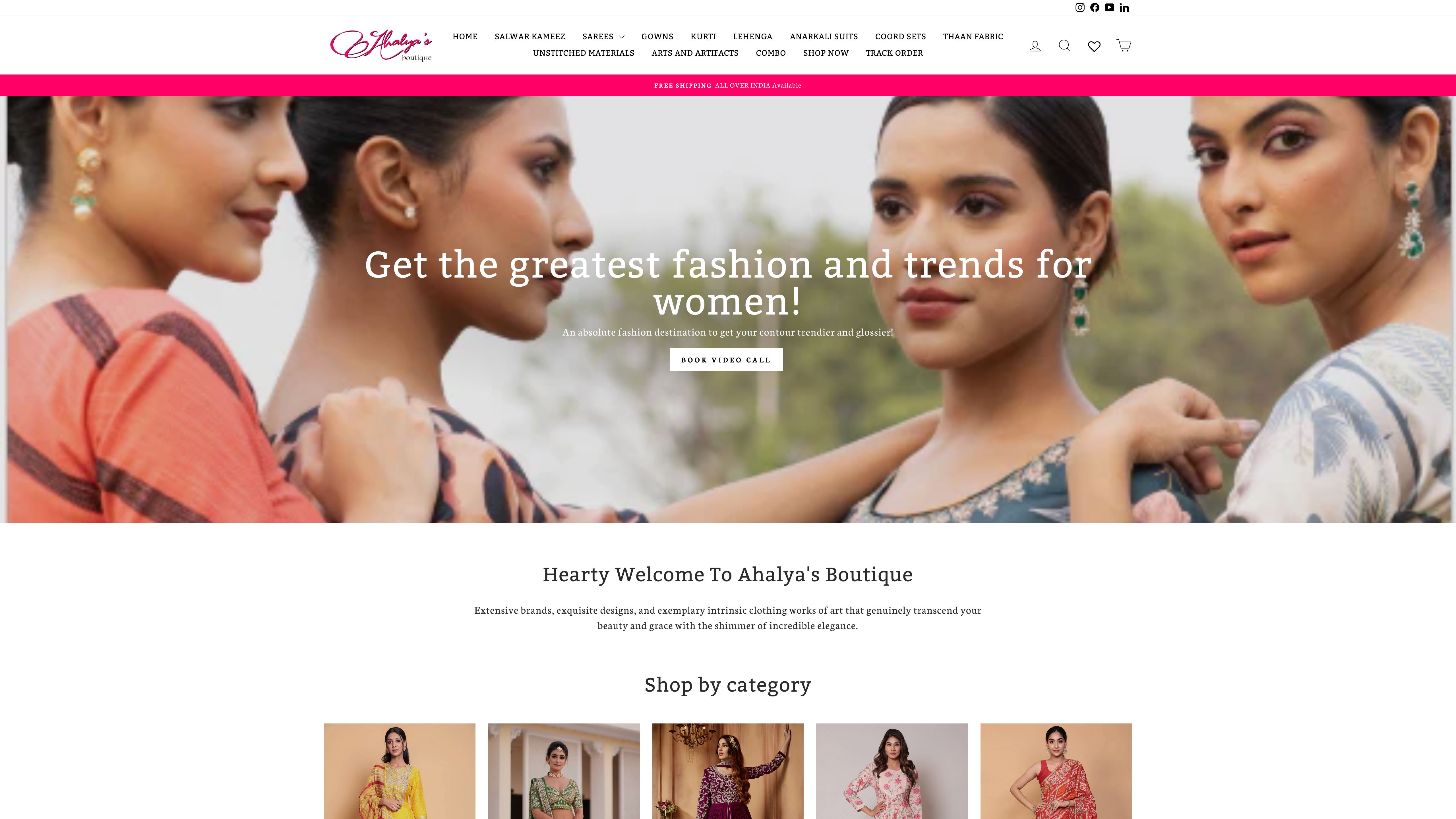 Ahalyas Boutique - Woment Trending Collection screenshot 6