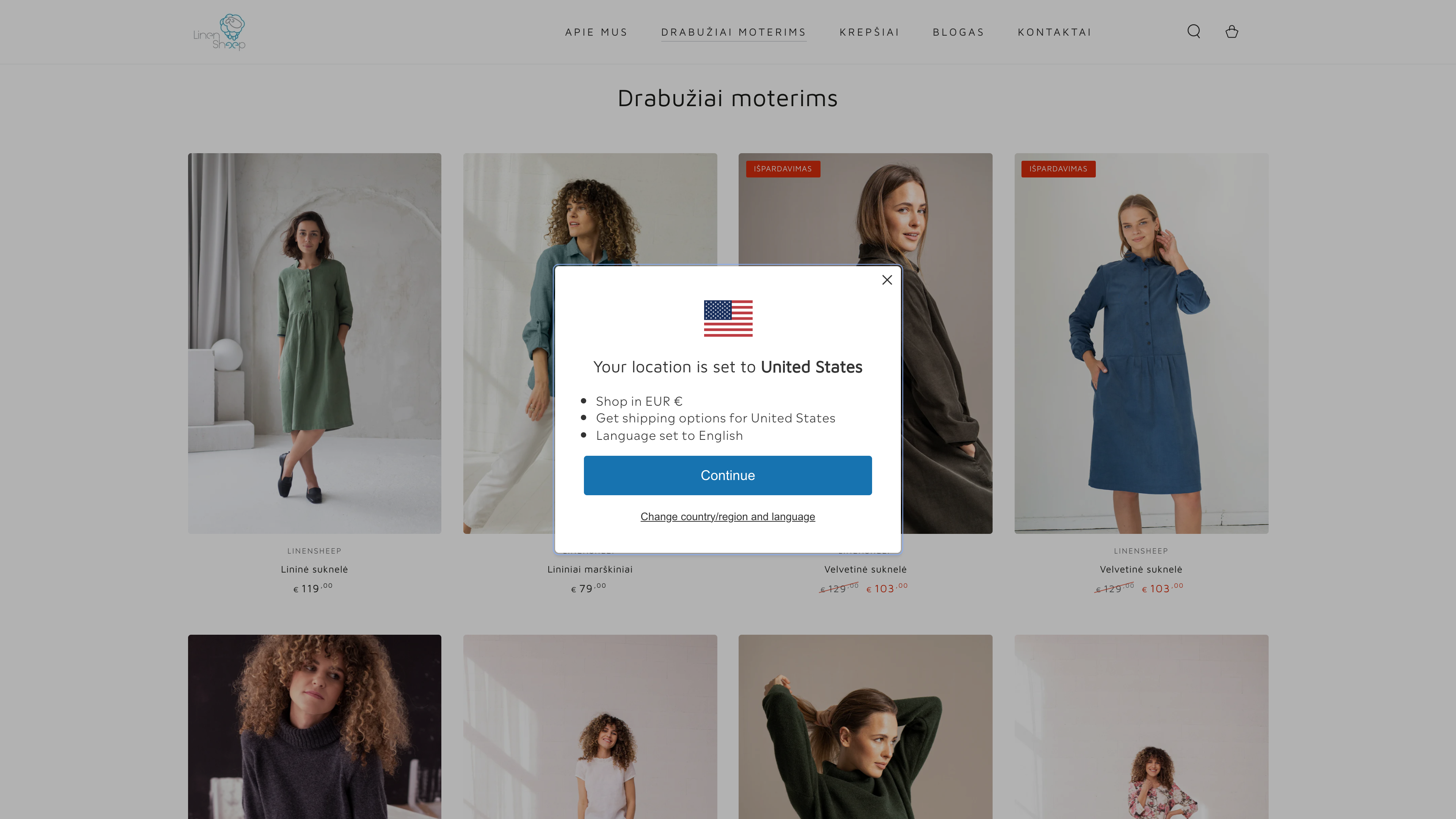 LinenSheep linen clothing for women screenshot