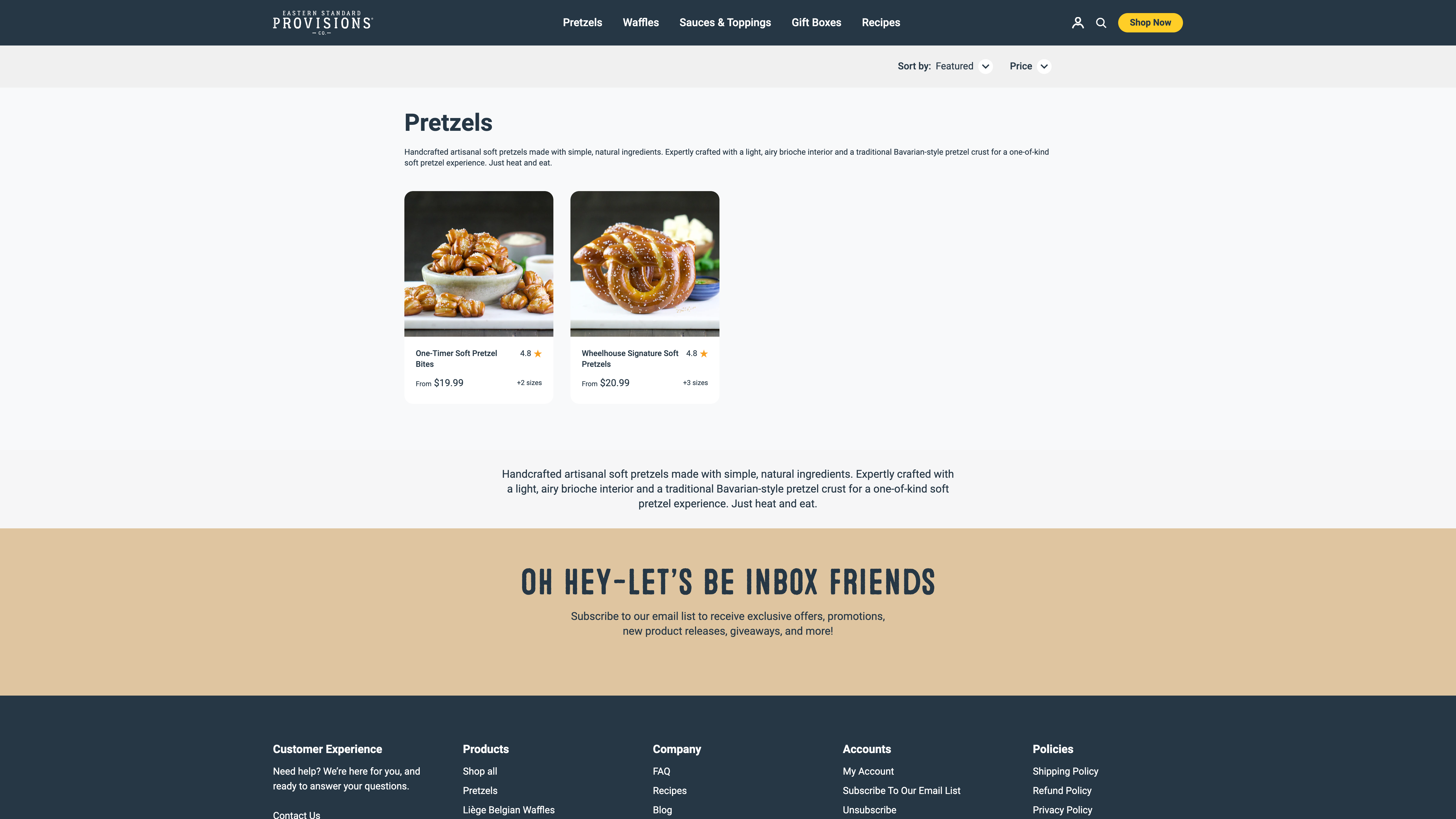 Creating a User-Friendly Digital Experience for Eastern Standard Provisions