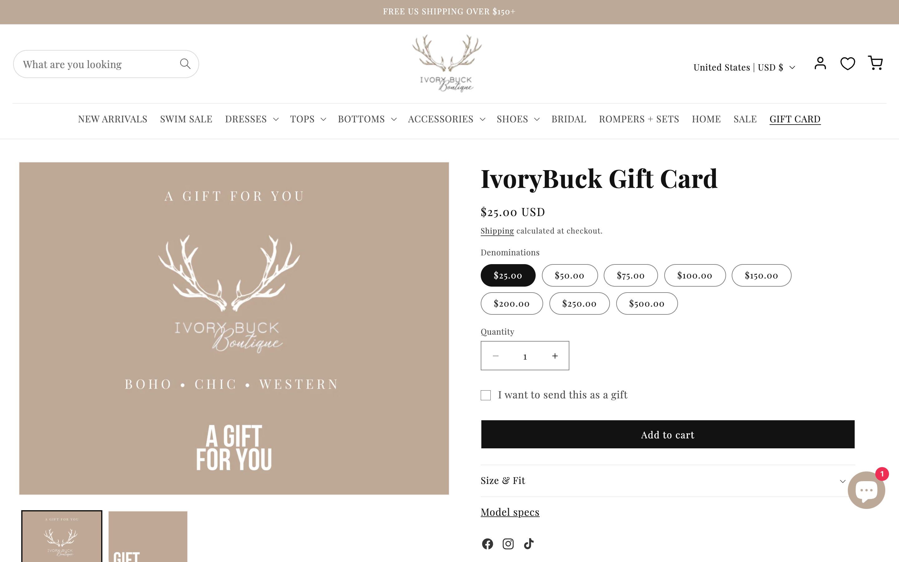 ShopIvoryBuck screenshot