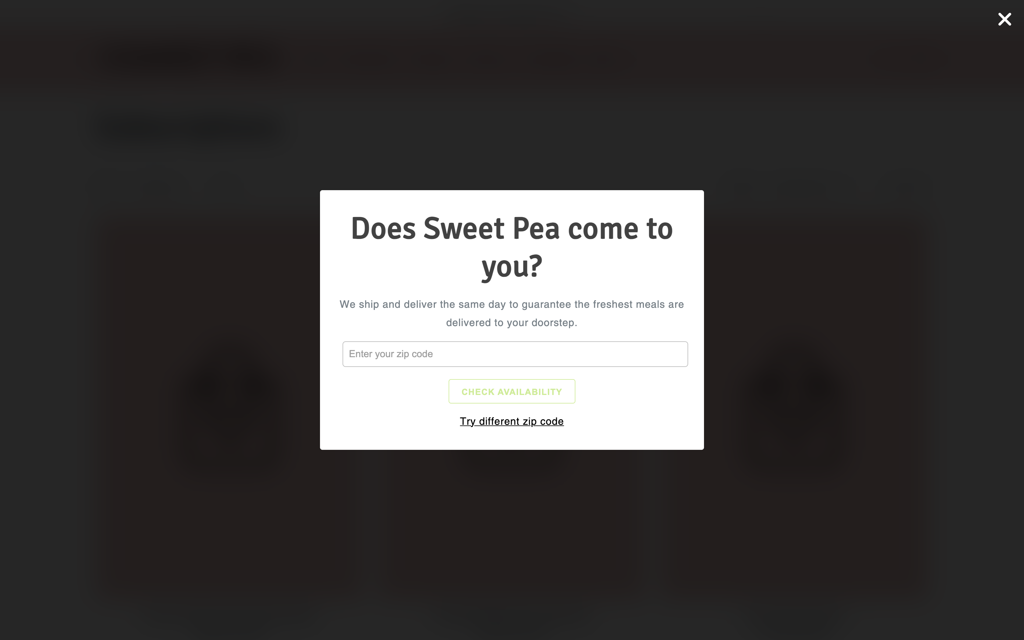 The Sweet Pea | Meal Service + Subscription screenshot 2