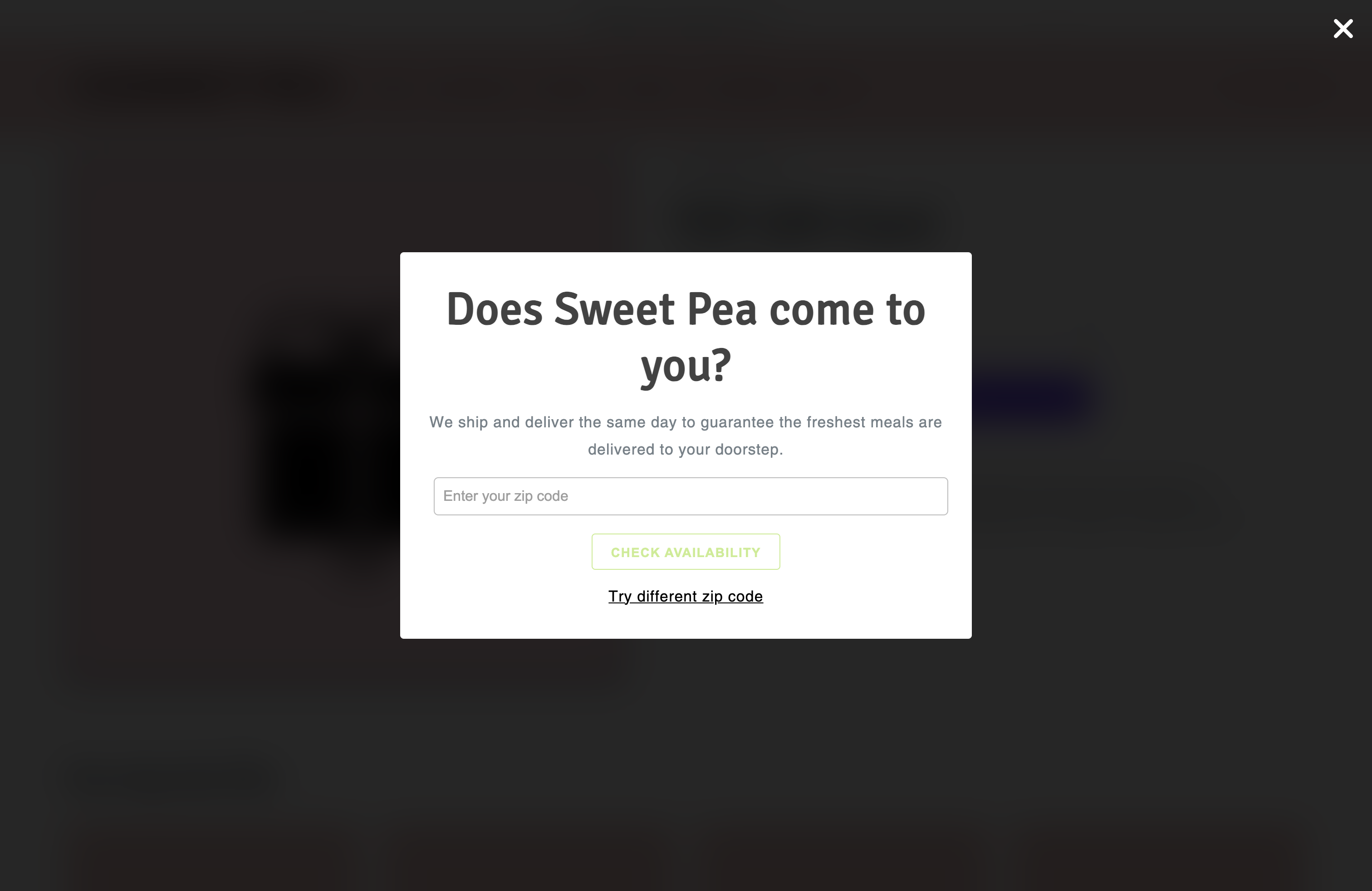 The Sweet Pea | Meal Service + Subscription screenshot 4