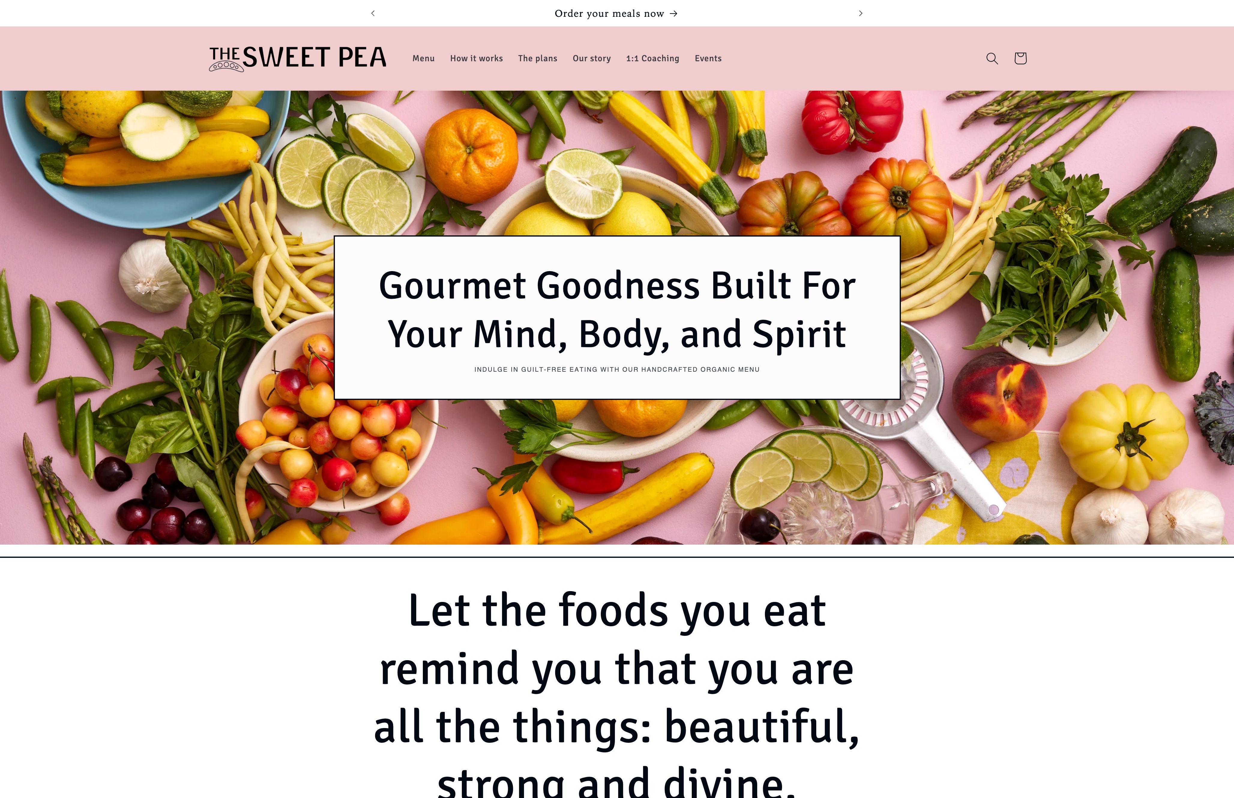 The Sweet Pea | Meal Service + Subscription screenshot 6