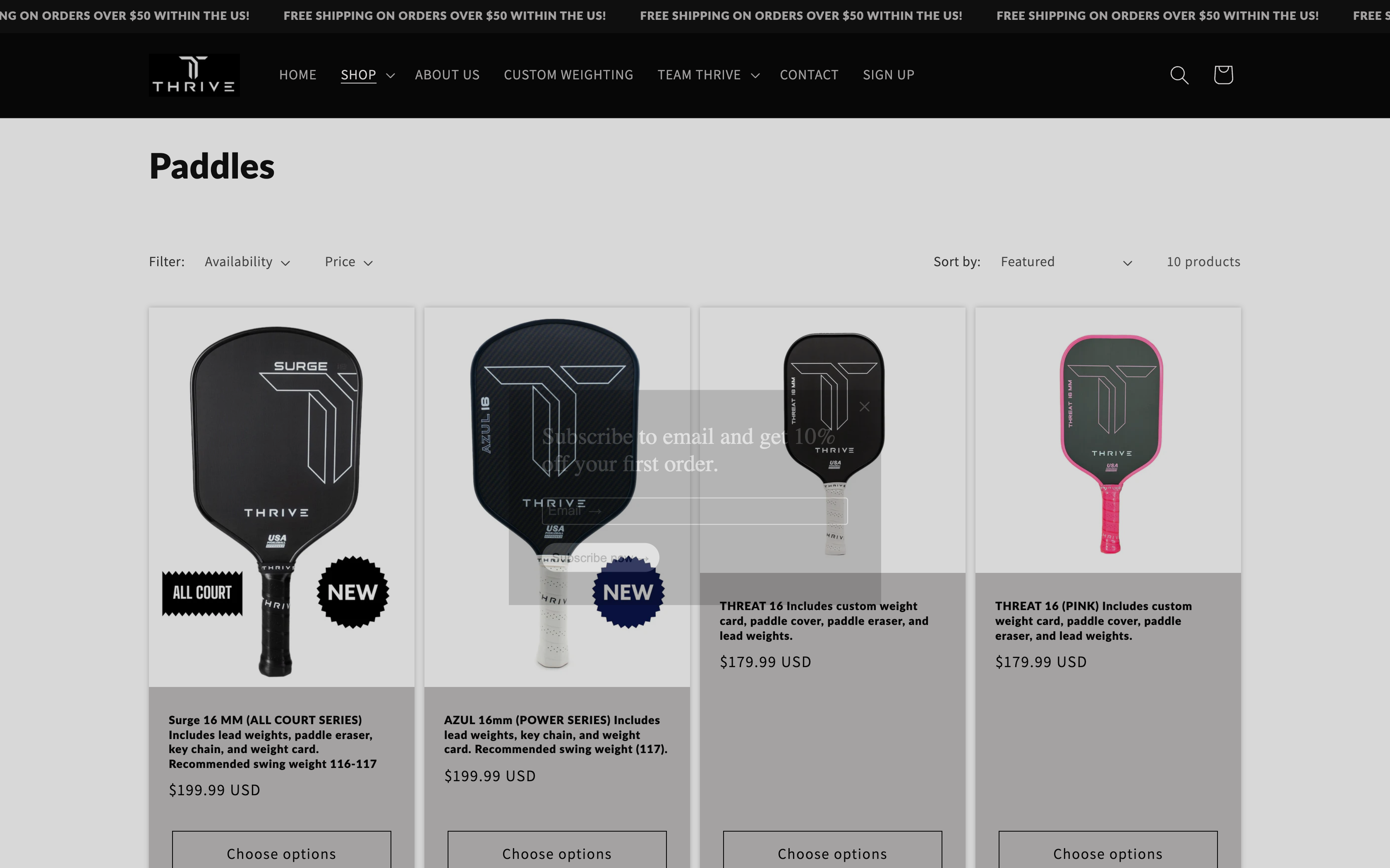 Leading Pickleball Paddle Brand - Thrive Pickleball